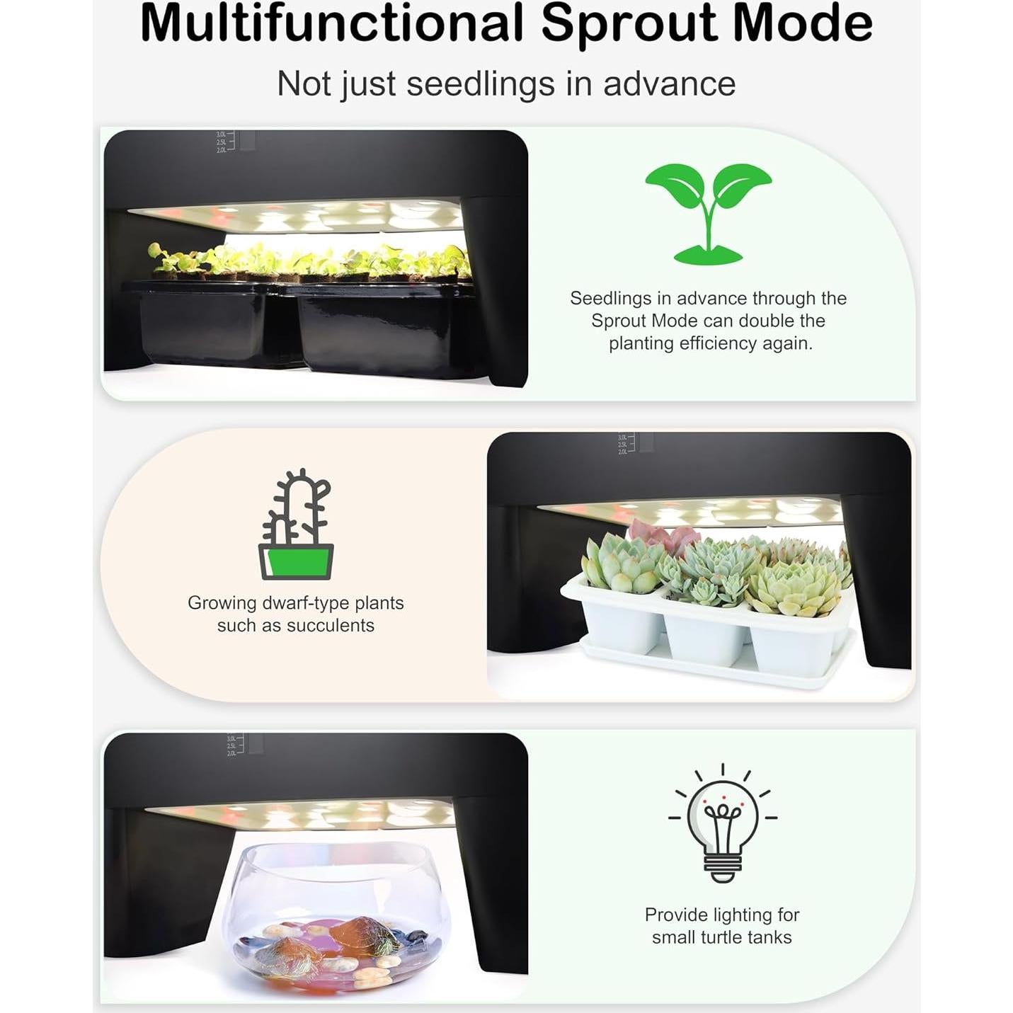 Kit de Cultivo Hidropónico Dryades 16 Cápsulas 7L LED 24W