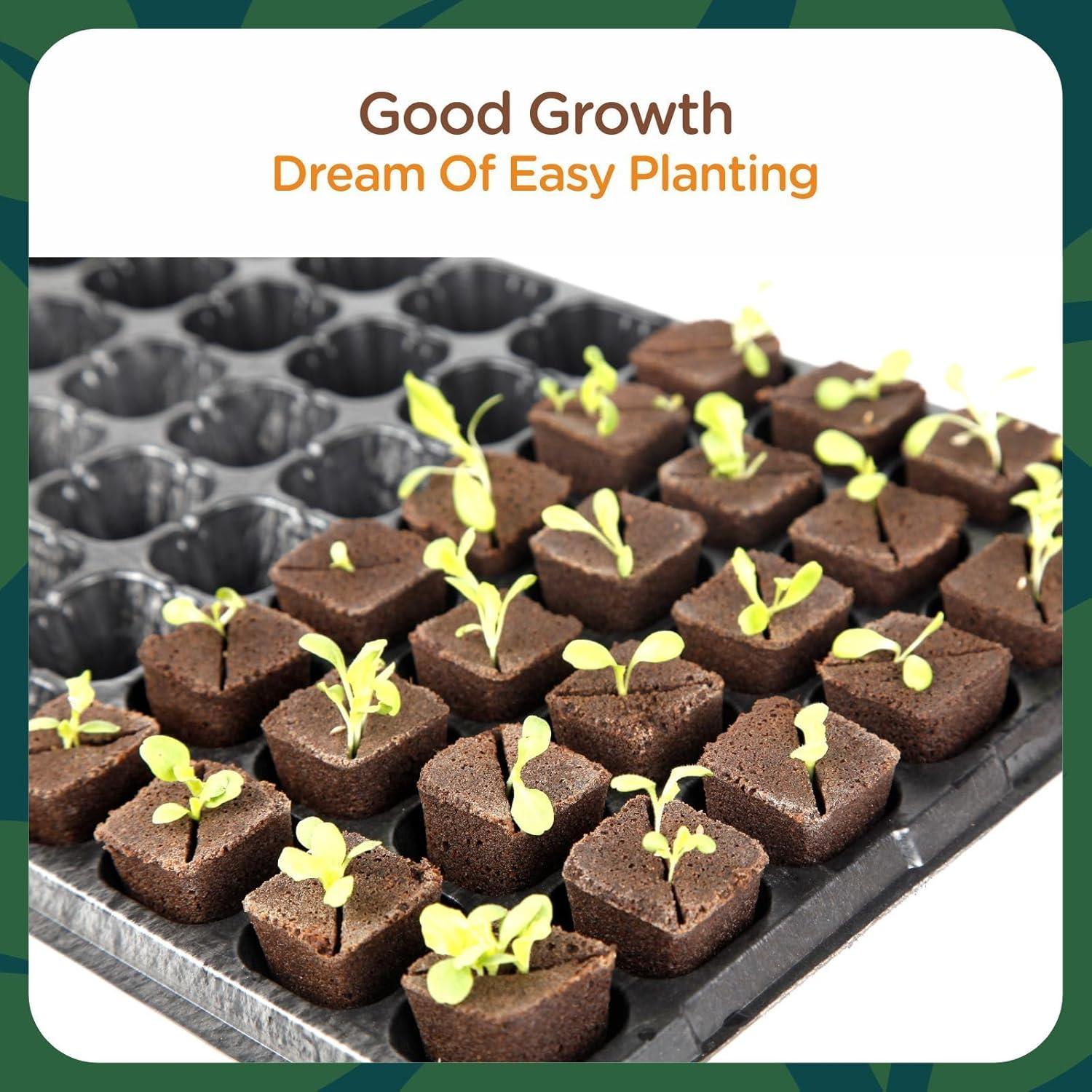 Tapones de Inicio de Semillas Hapxalie 80 PCS Ecológicos