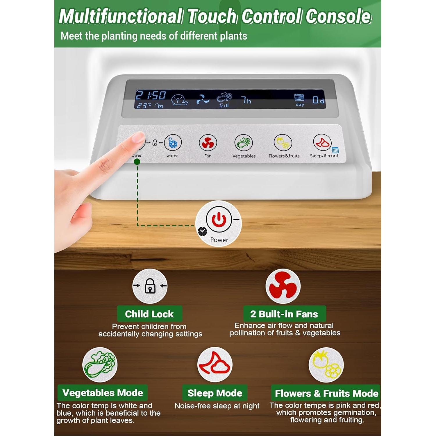 Sistema de Cultivo Hidropónico Growell HS02 17 Cápsulas 10L