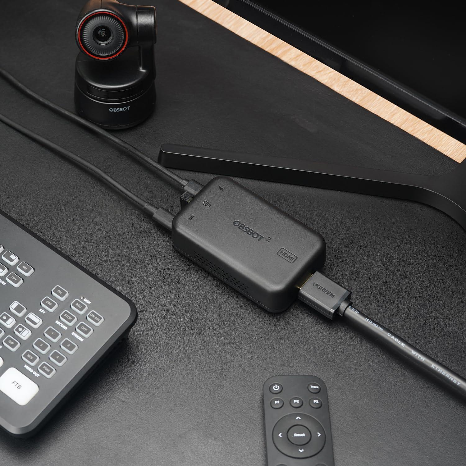 Adaptador UVC a HDMI 4K OBSBOT + Control Remoto Inteligente