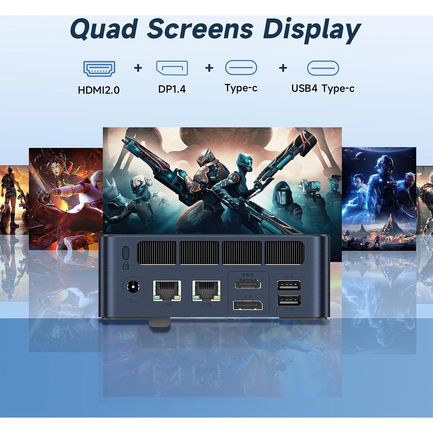 Mini PC Gaming Reatan Alloy-X Ryzen 7 7840HS 32GB 1TB SSD