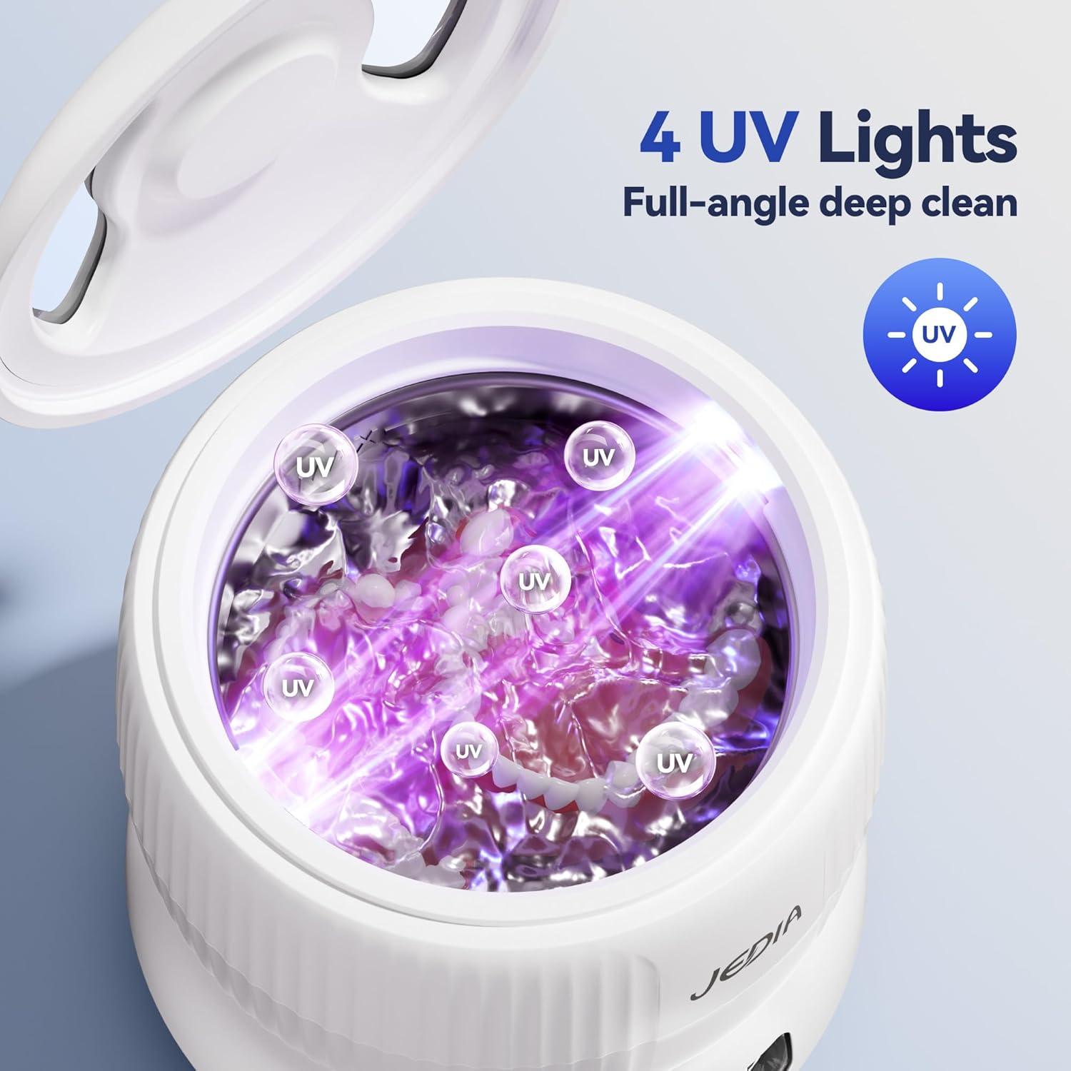 Limpiador Ultrasónico de Retenedores JEDIA 180ML 45kHz Blanco