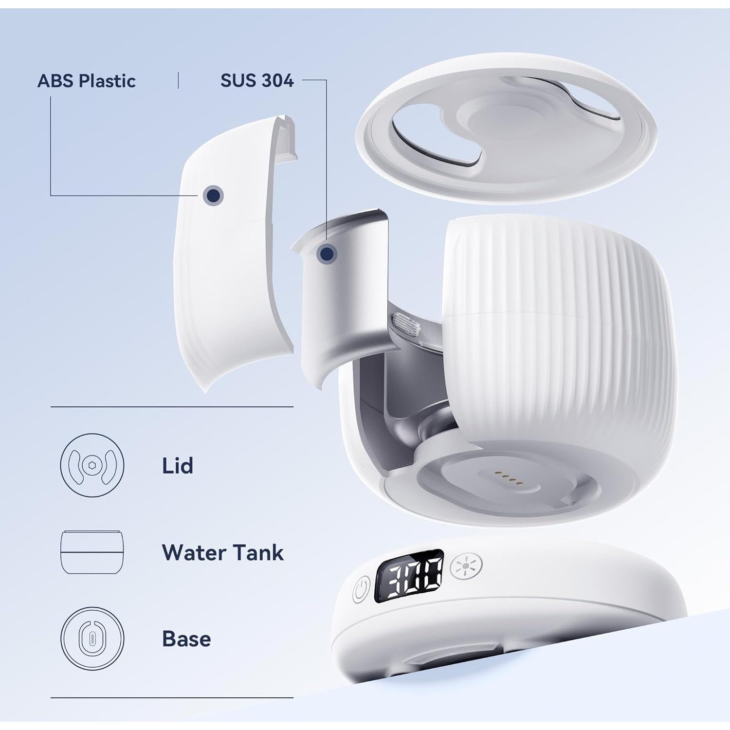 Limpiador Ultrasónico de Retenedores JEDIA 180ML 45kHz Blanco