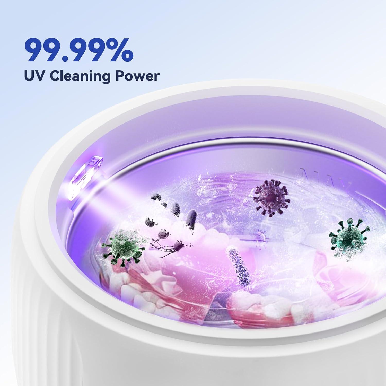 Limpiador Ultrasónico de Retenedores JEDIA 180ML 45kHz Blanco