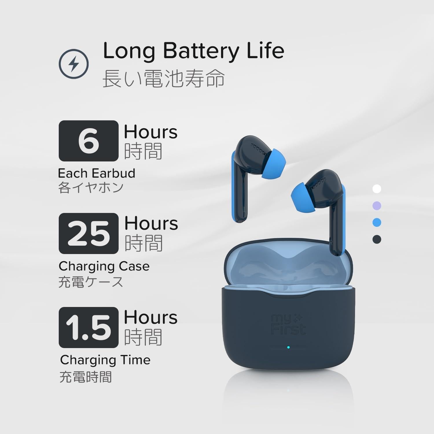 Auriculares Inalámbricos myFirst CareBuds para Niños - Bluetooth 5.3, 85dB, 6 Horas