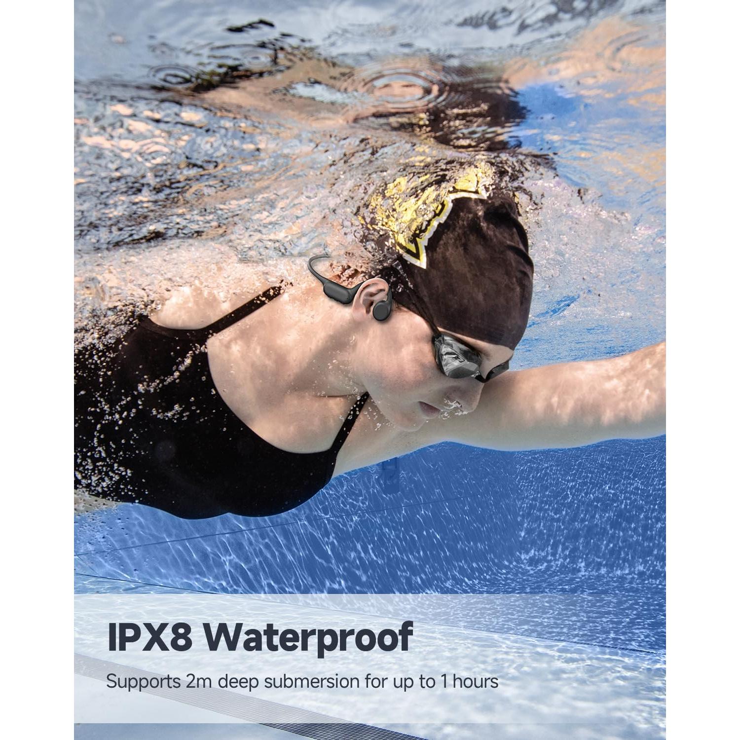 Auriculares de Conducción Ósea PSIER S18 Impermeables IPX8