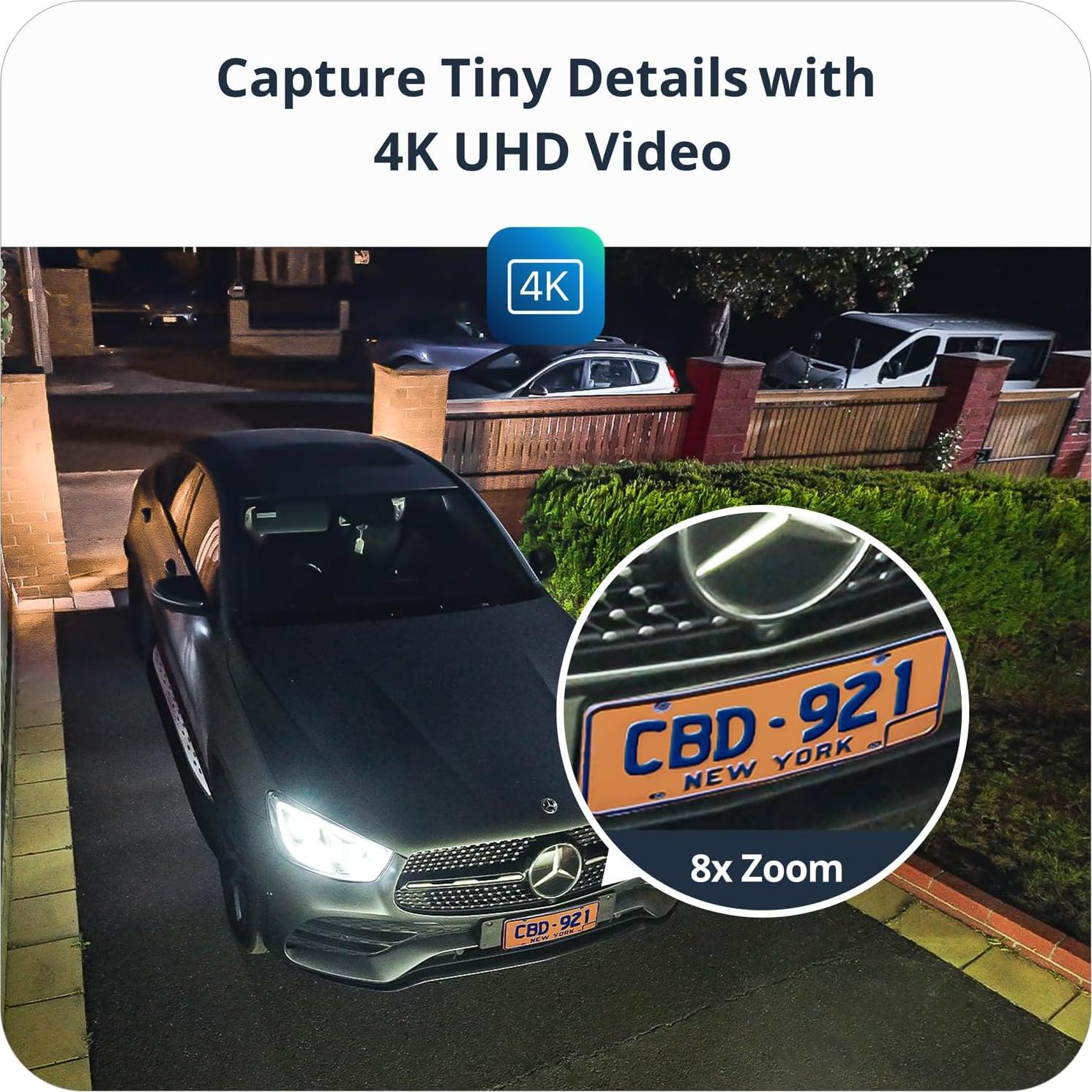 Cámaras de Seguridad Inalámbricas 4K Safemo - Kit de 4 Cámaras