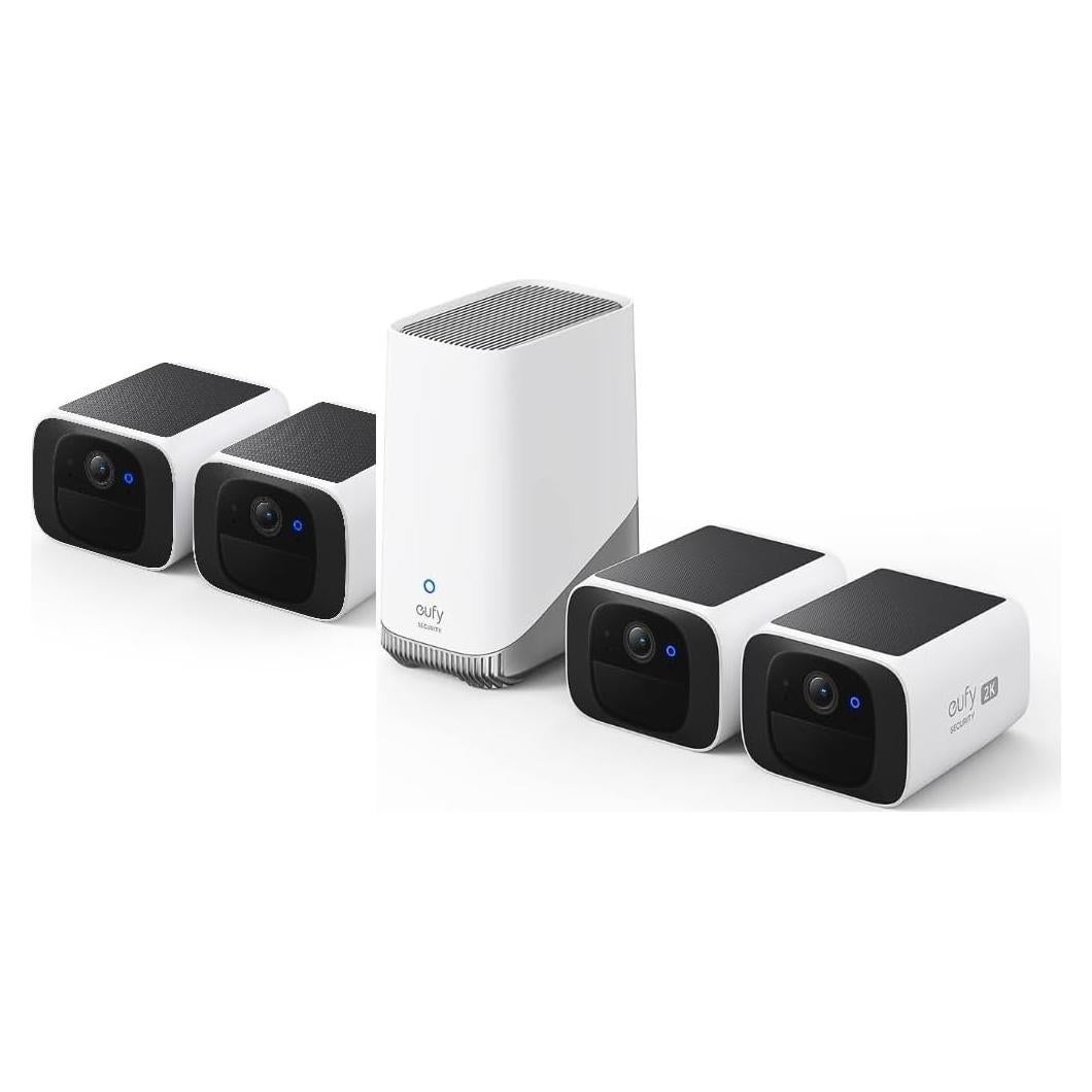 Cámara de Seguridad Inalámbrica eufy S220 SoloCam 4 Unidades 2K