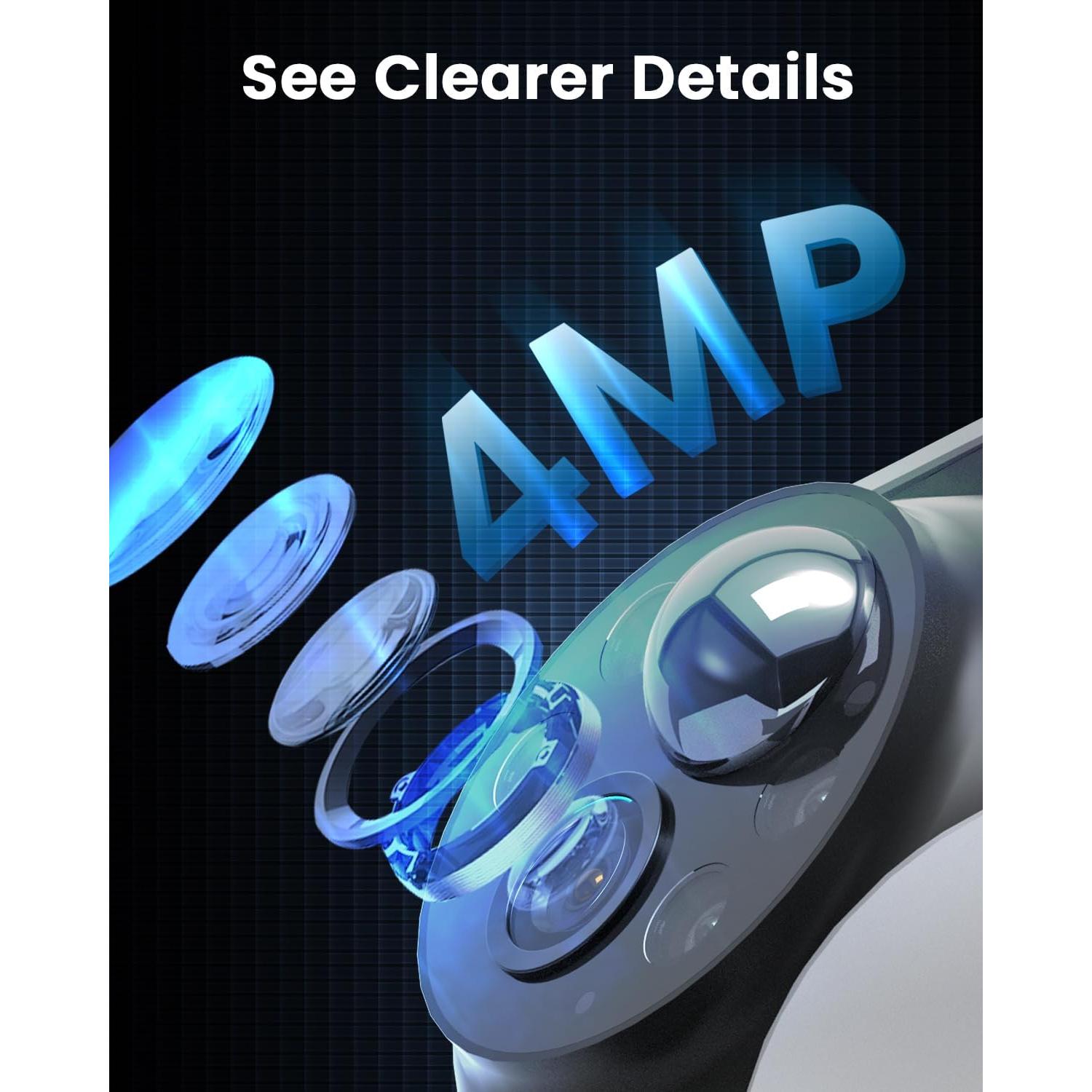 Cámara de Seguridad Inalámbrica Solar ARCCTV Q4, 4MP, 4 Cámaras, Visión Nocturna HD, 64GB