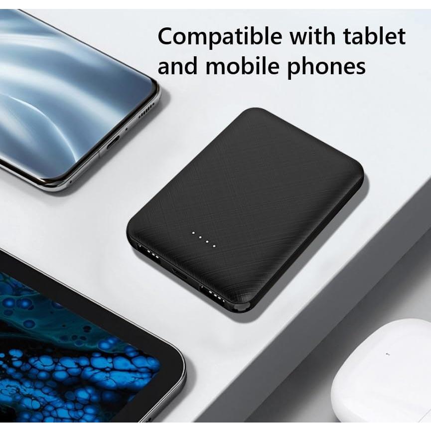 Cargador Portátil FIVO 5000mAh Power Bank con Funda y Gancho