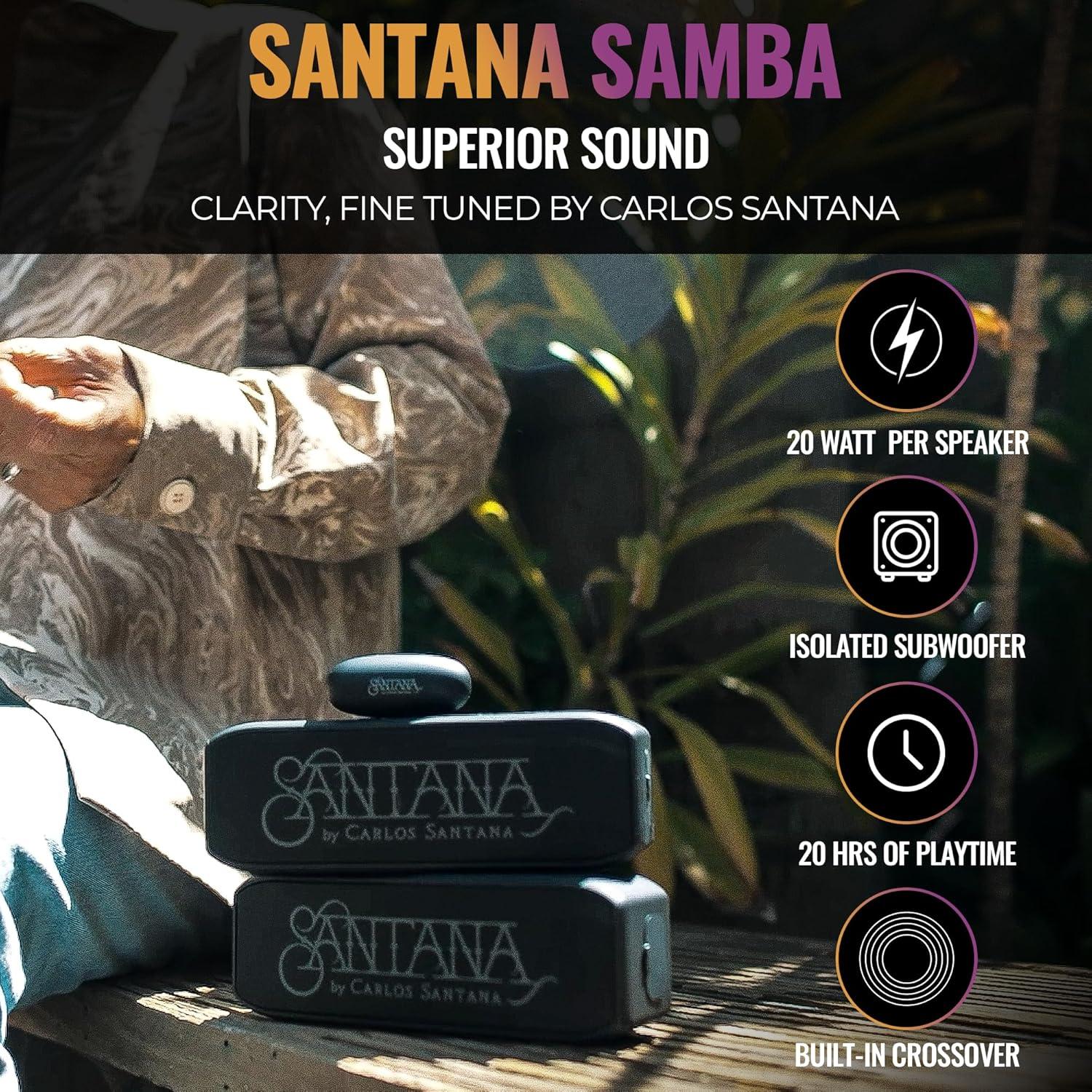 Altavoz Bluetooth SANTANA Samba 40W IP67 Inalámbrico