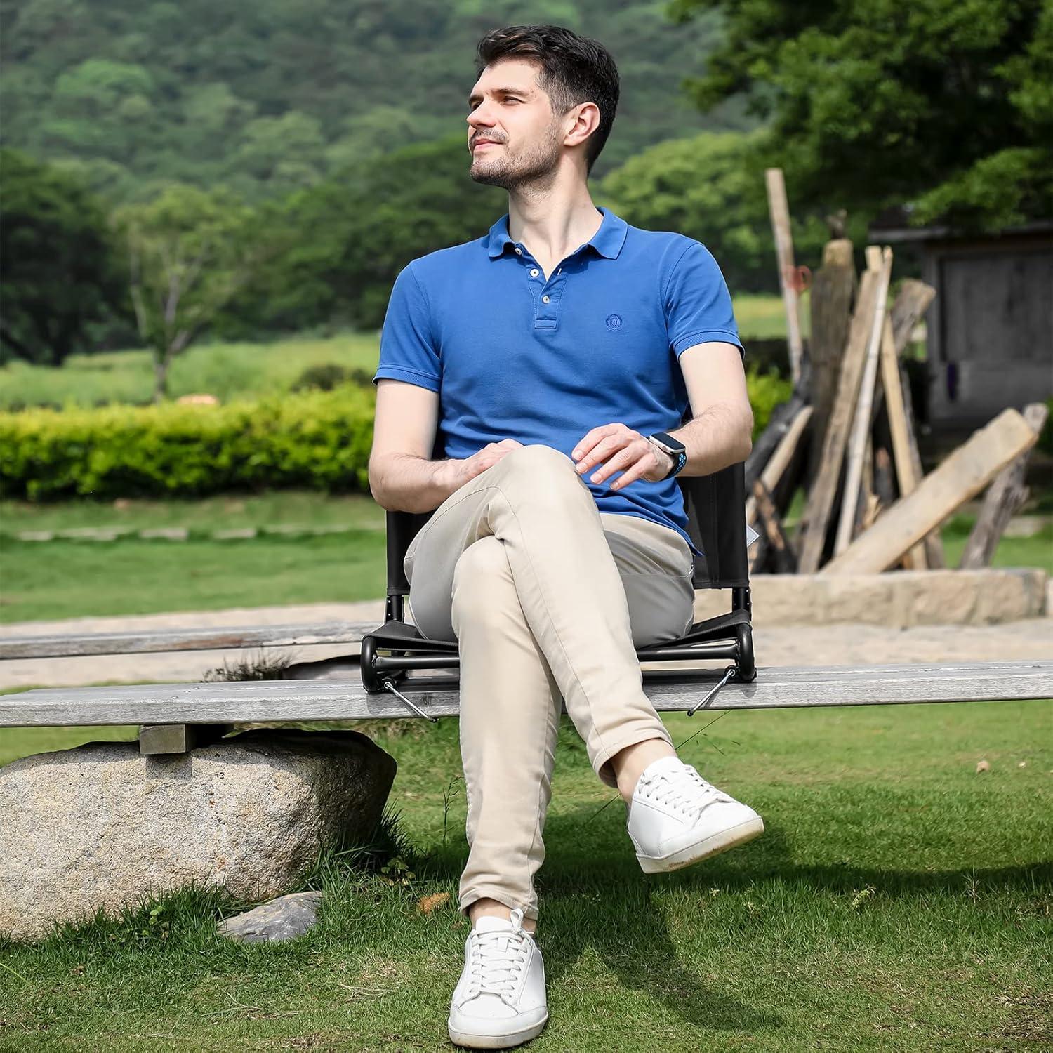 Asiento de Estadio SUNNYFEEL Extra Ancho con Respaldo 50.8 cm