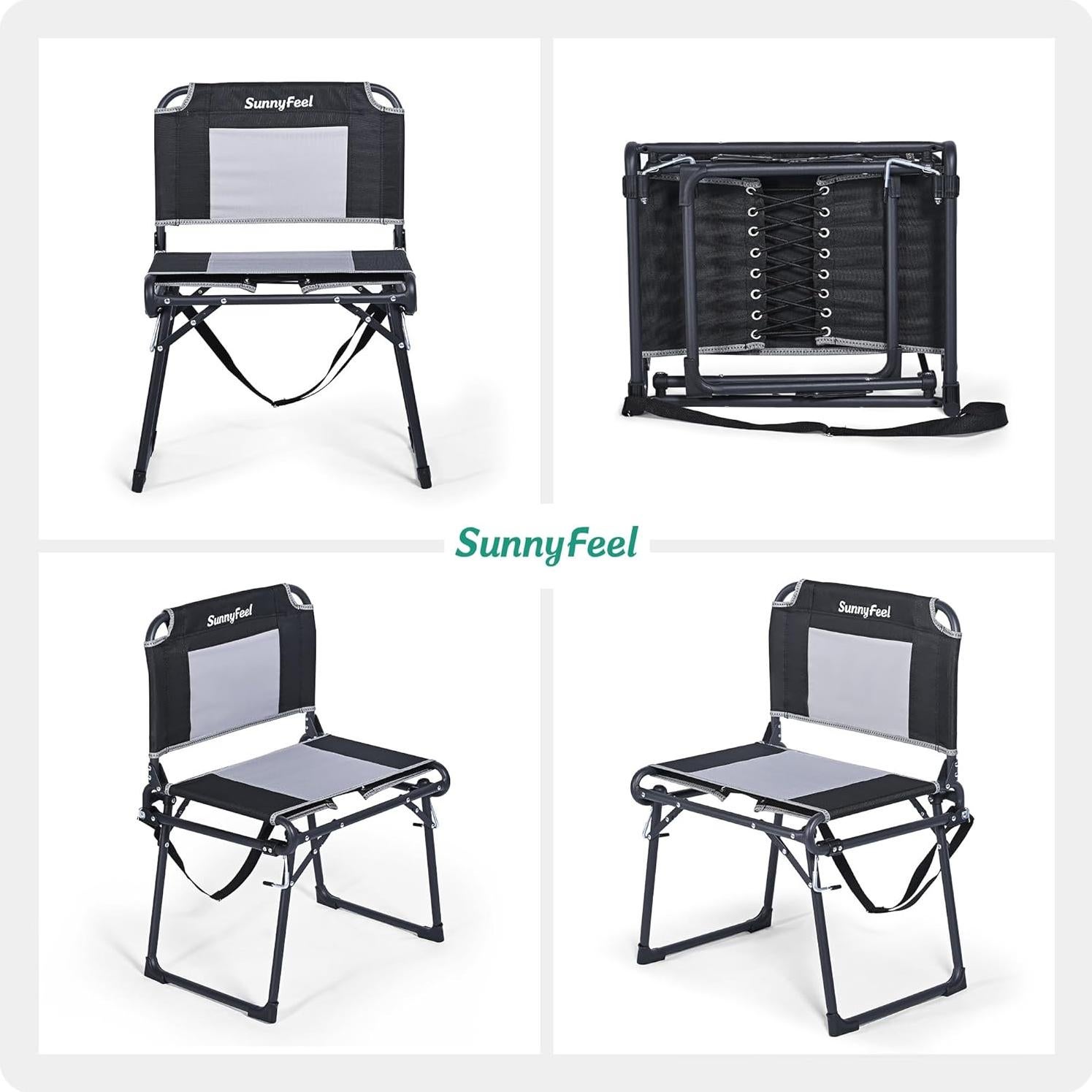 Asiento de Estadio SUNNYFEEL Extra Ancho con Respaldo 50.8 cm