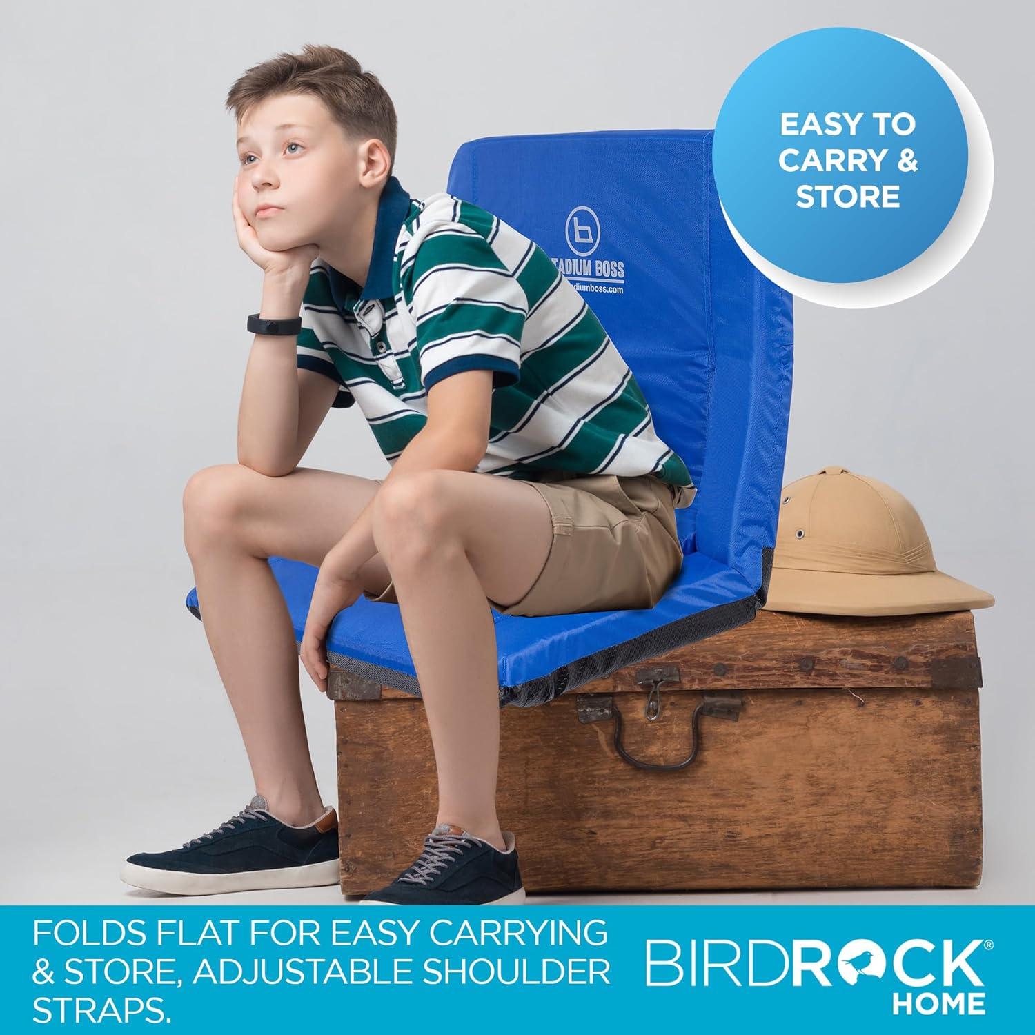 Silla Reclinable de Estadio Stadium Boss Acolchada Azul - 6 Posiciones