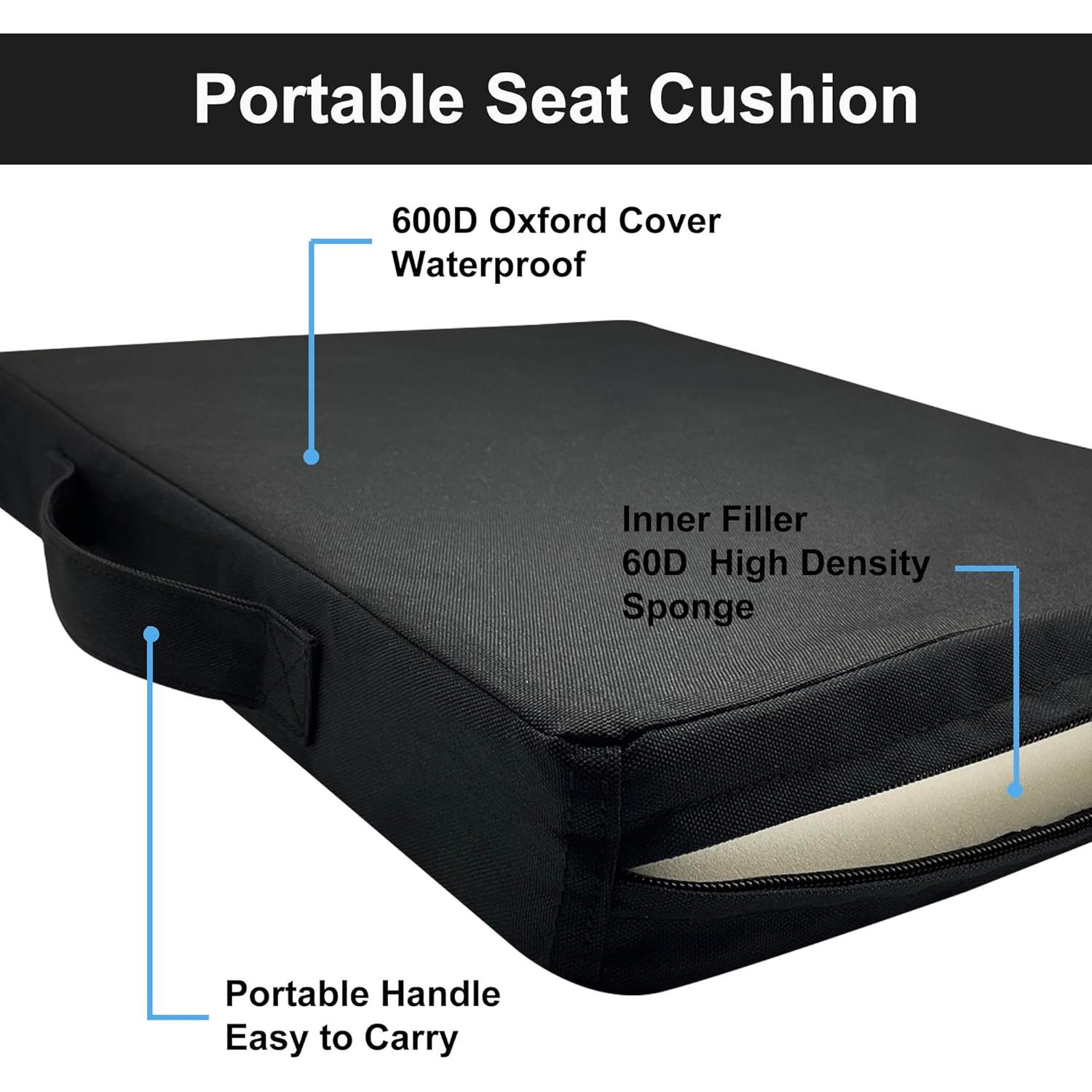 Cojines Portátiles UCOMFEEL para Estadio 42x33 cm Set de 3