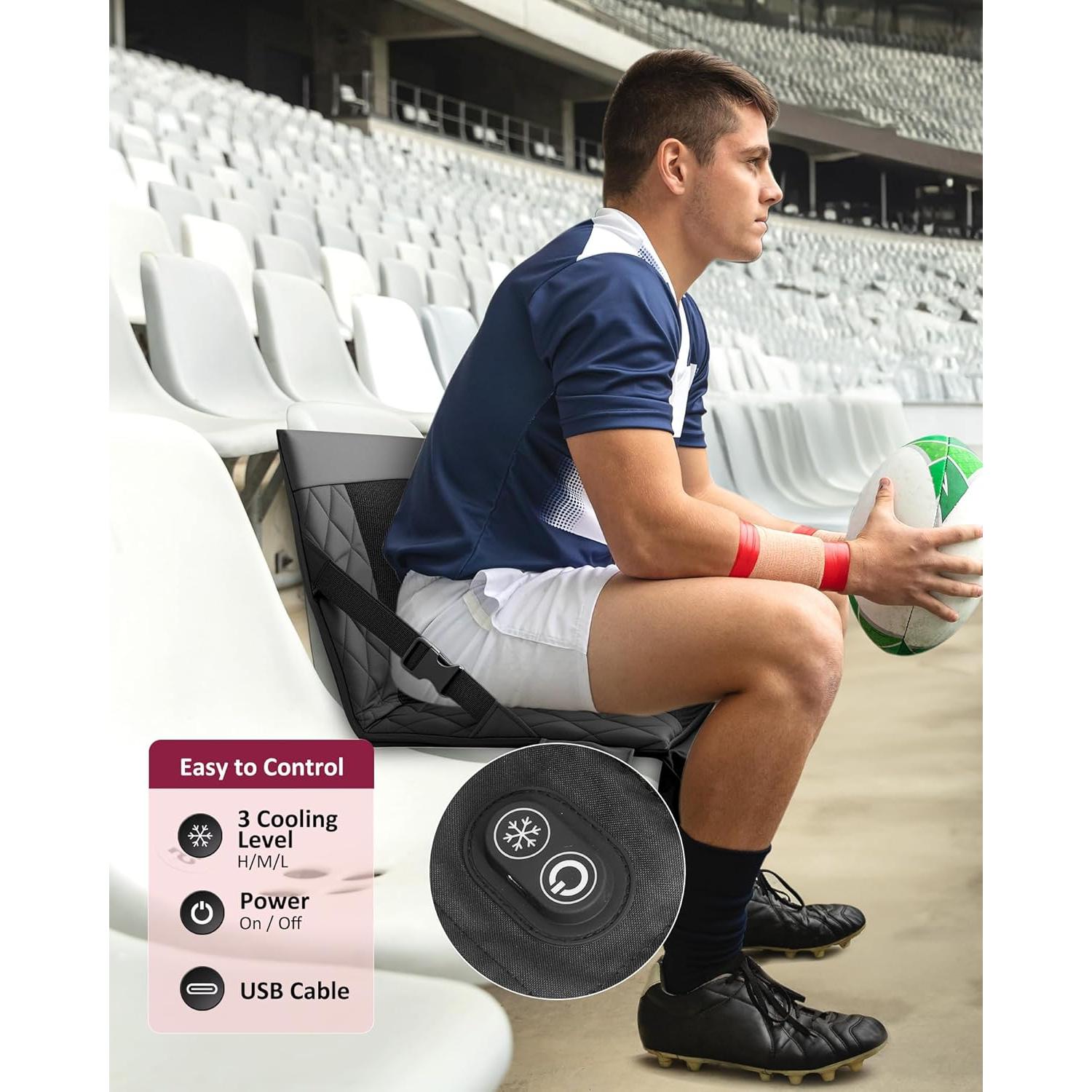 Silla de Estadio Refrigerante THERAZZAGGE con Ventilador USB