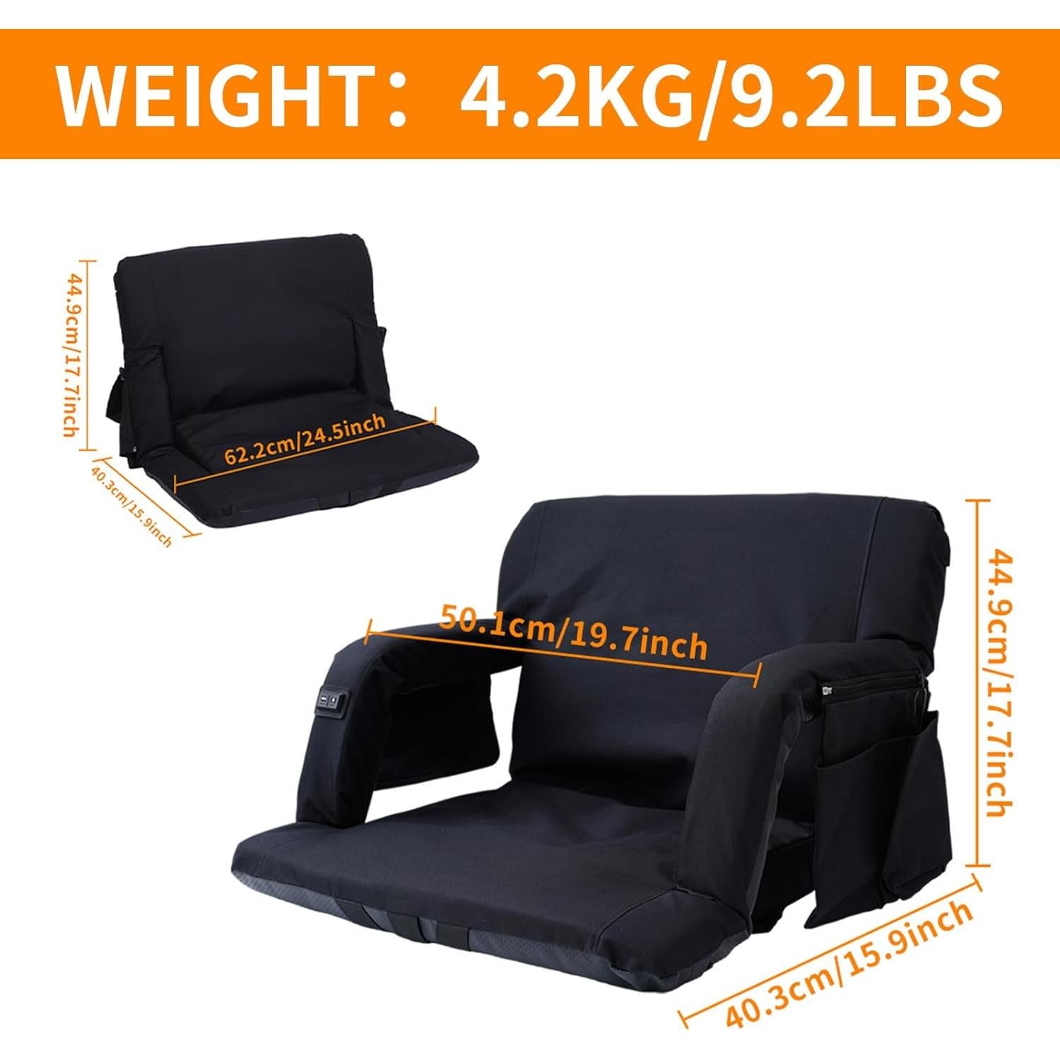 Asiento de Estadio WORKOOT Calentado y Masajeado Extra Ancho