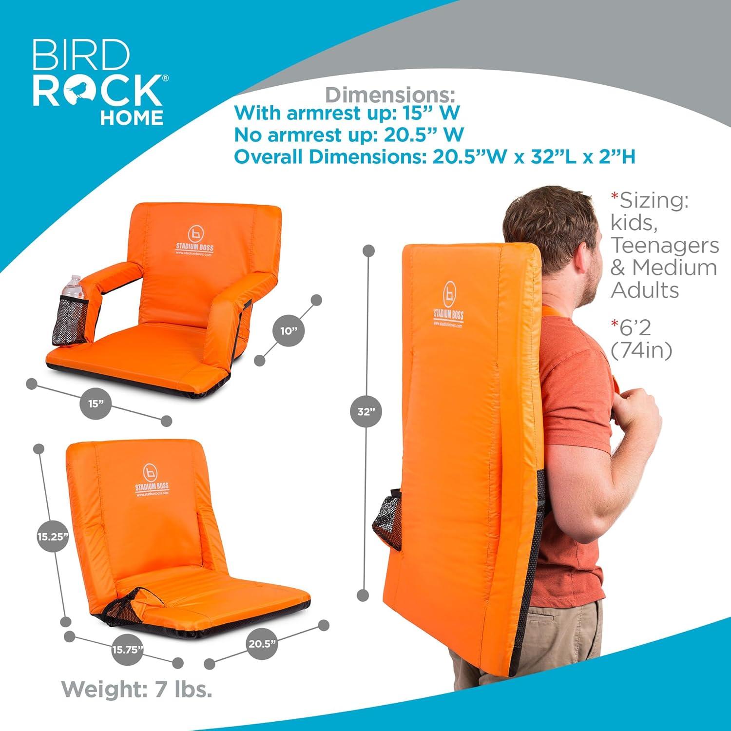 Silla de Estadio Reclinable Stadium Boss Naranja 6 Posiciones