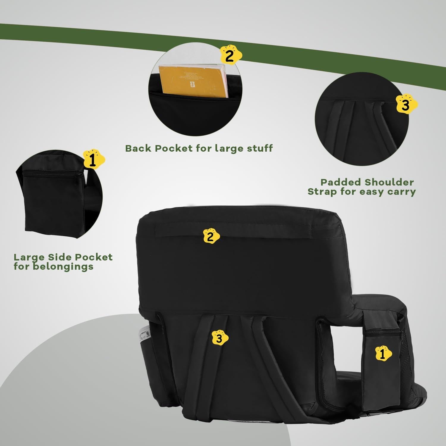 Silla de Estadio Plegable TIMSATIO con Calefacción y Masaje