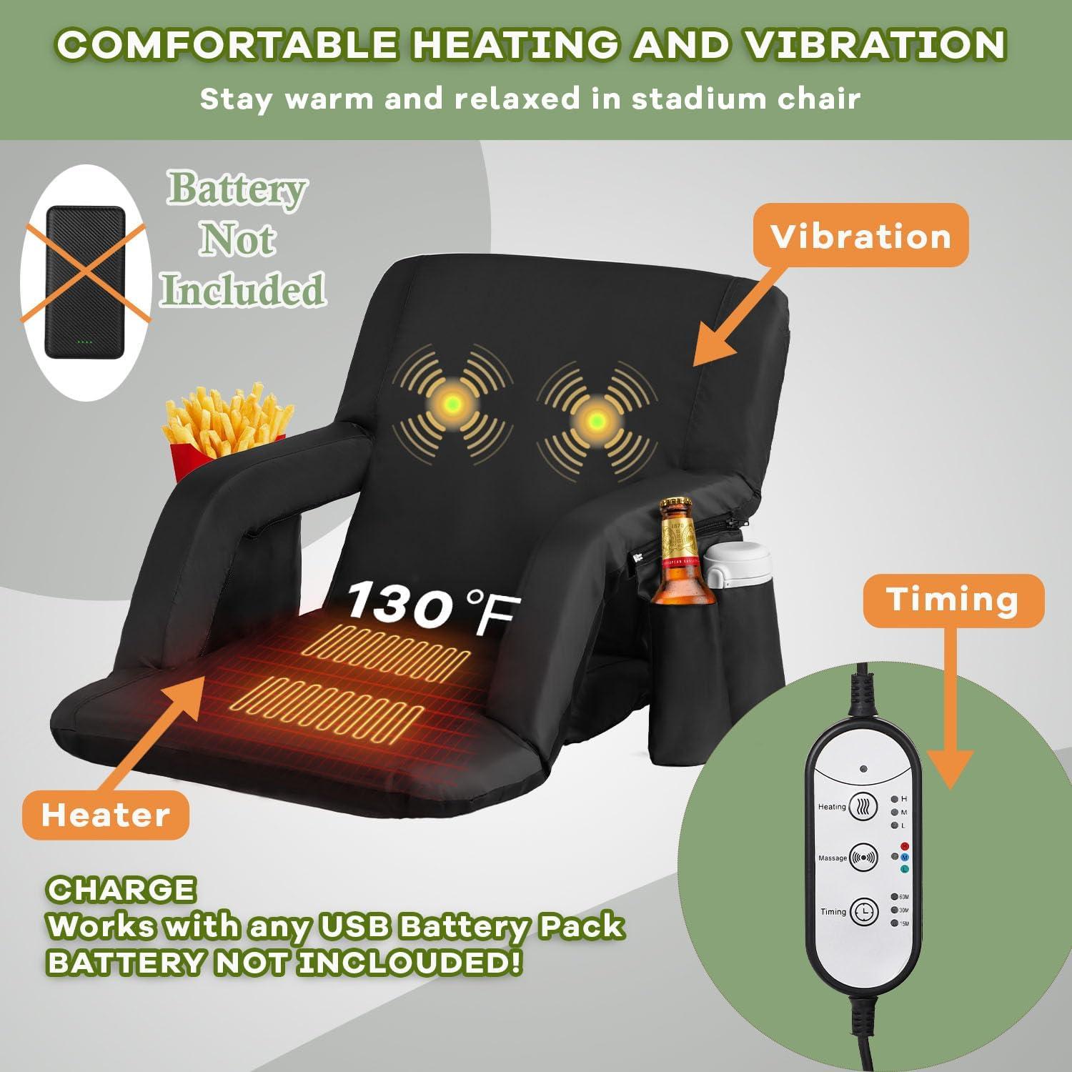 Silla de Estadio Plegable TIMSATIO con Calefacción y Masaje