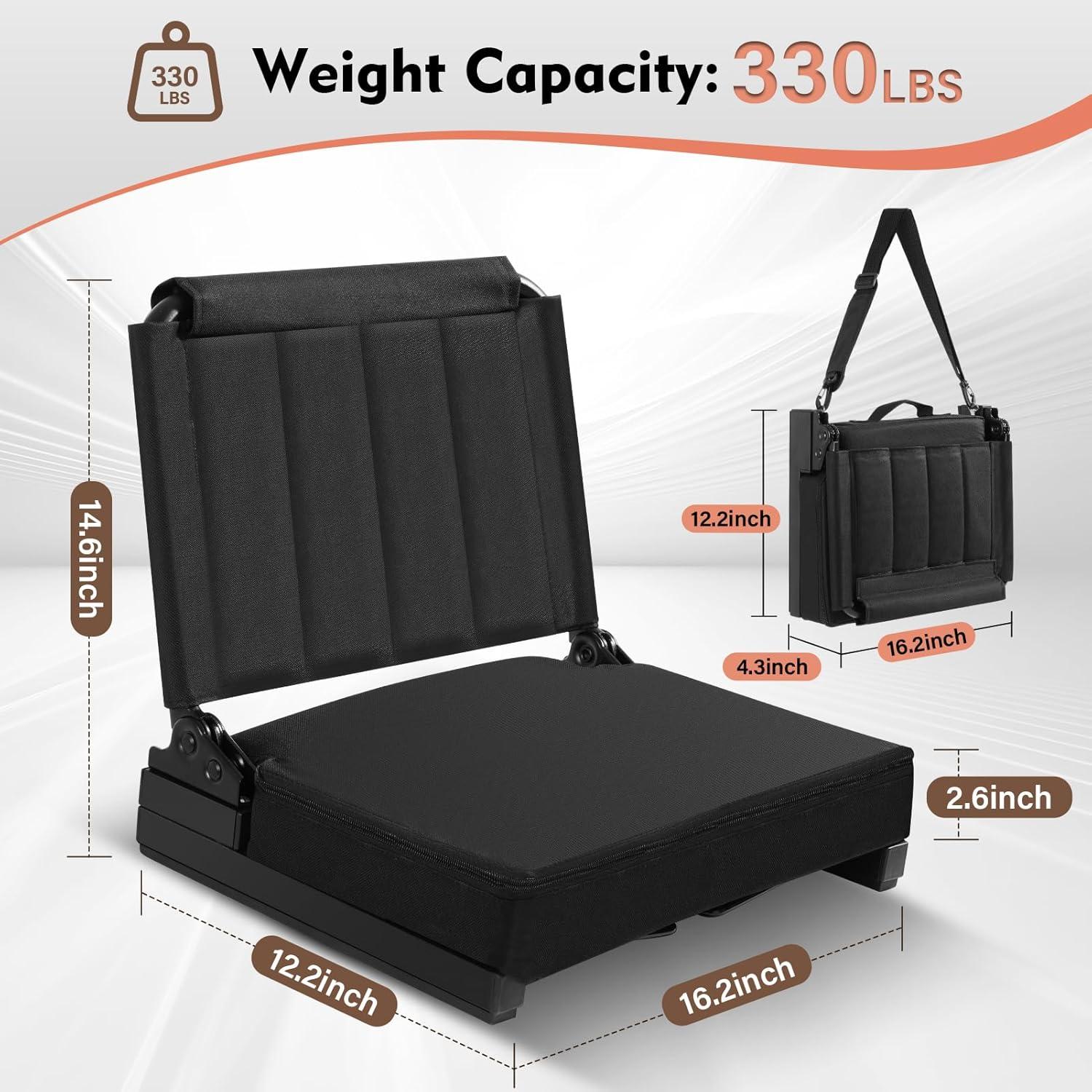 Asiento de Estadio Strifuture Plegable con Respaldo Ajustable