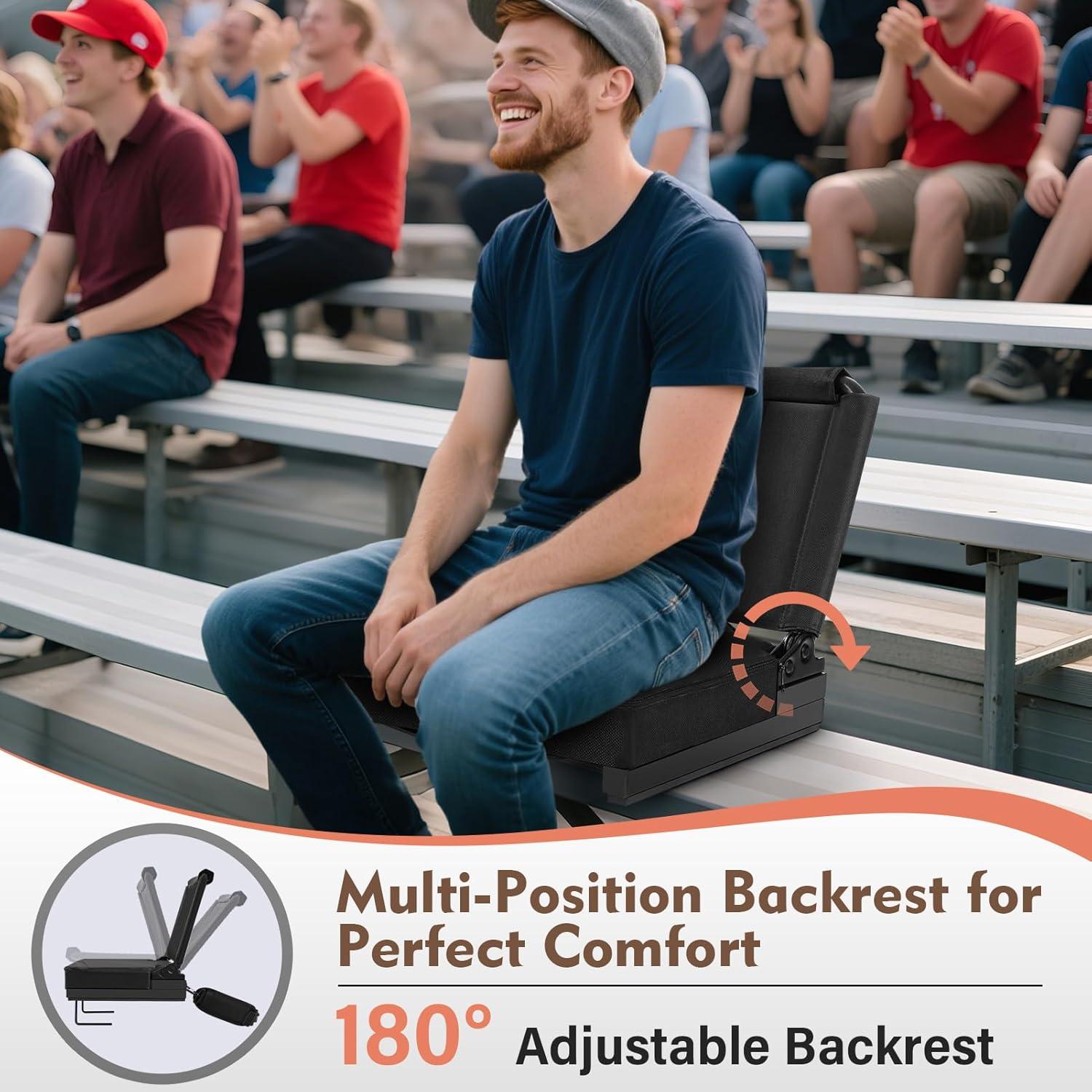 Asiento de Estadio Strifuture Plegable con Respaldo Ajustable