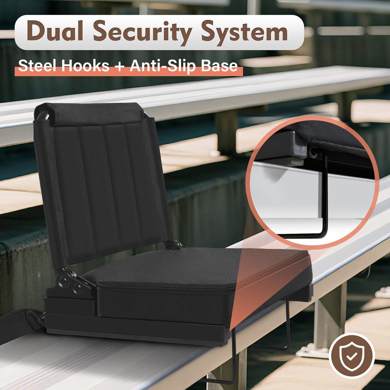 Asiento de Estadio Strifuture Plegable con Respaldo Ajustable