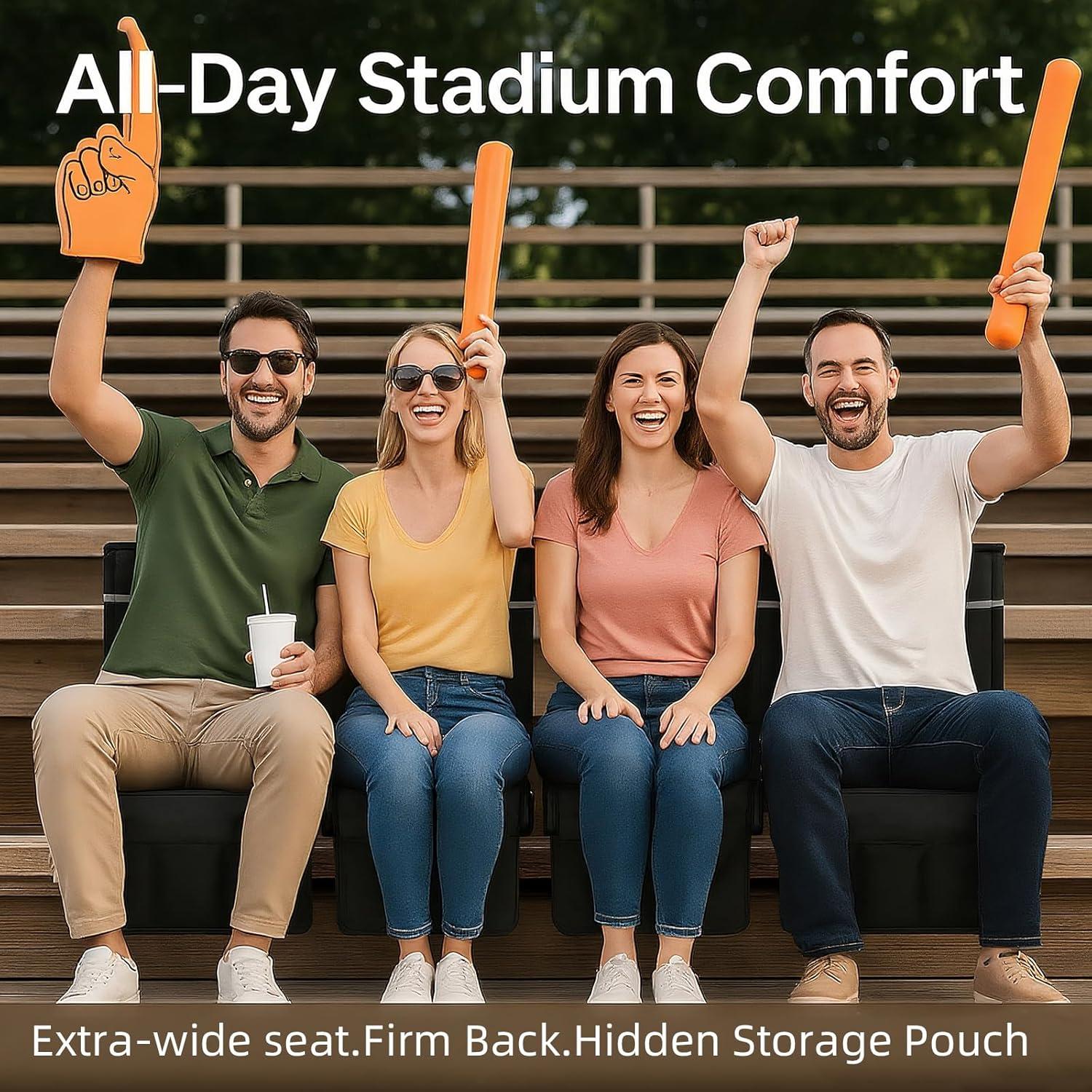 Asientos de Estadio Dodometrek con Respaldo y Cojín - 2 Pcs