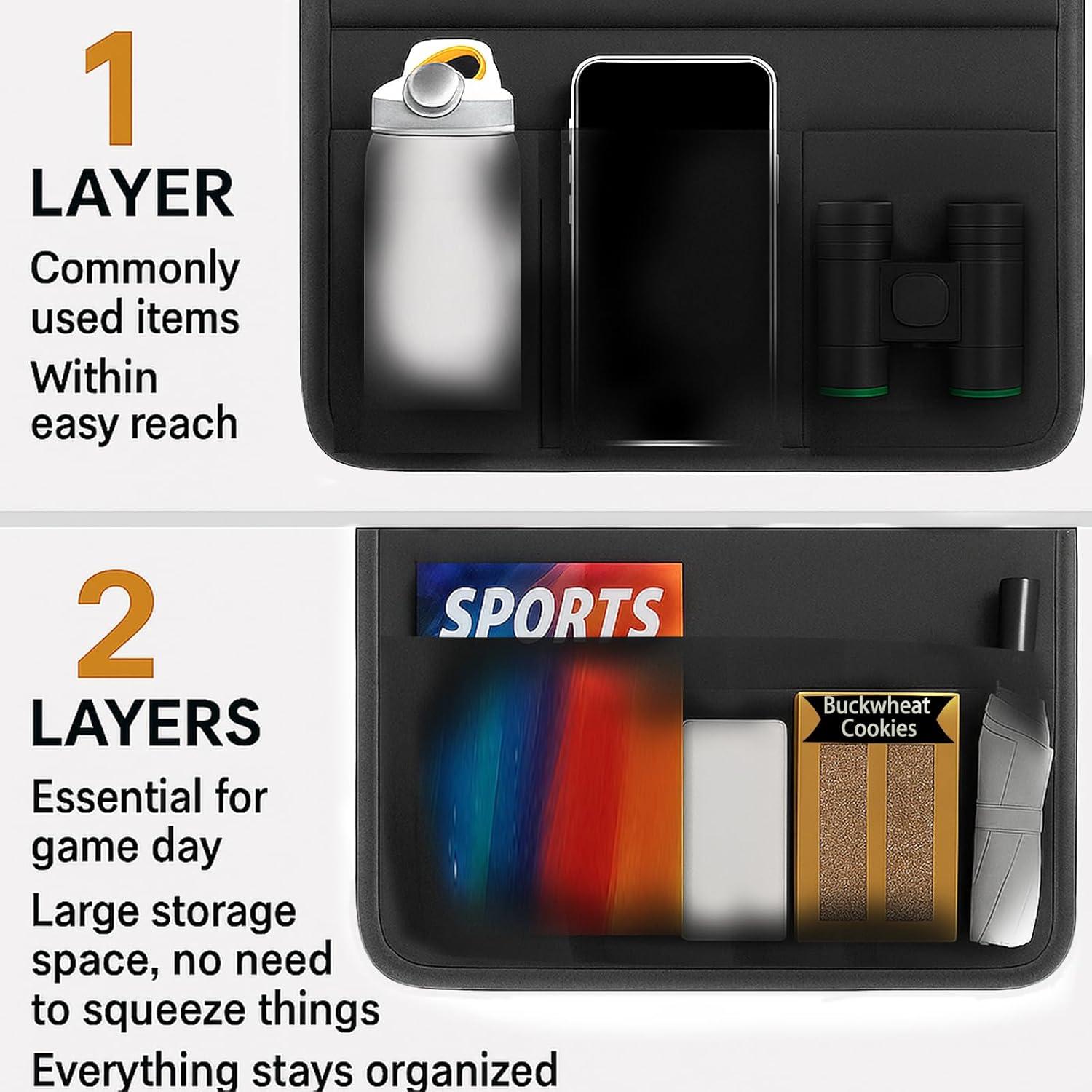 Asientos de Estadio Dodometrek con Respaldo y Cojín - 2 Pcs