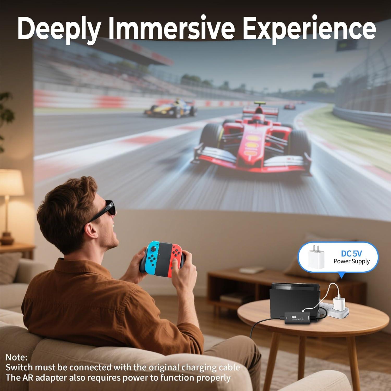 Adaptador HDMI a USB-C Guermok 4K 60Hz para Gafas AR