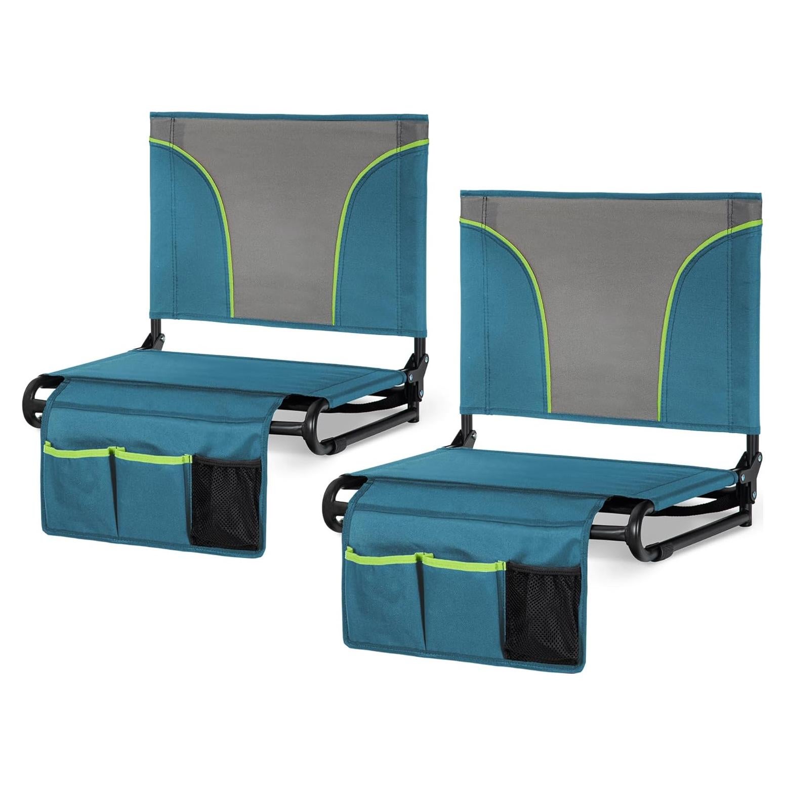 Silla de Estadio Plegable GREEN PARTY Extra Ancha 50.8 cm