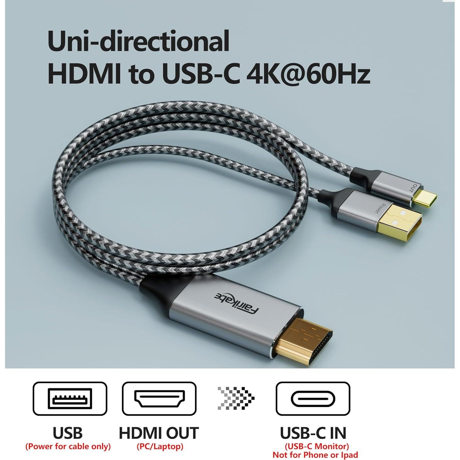 Transmisor y Receptor HDMI Inalámbrico 2m USB-C para Gafas AR