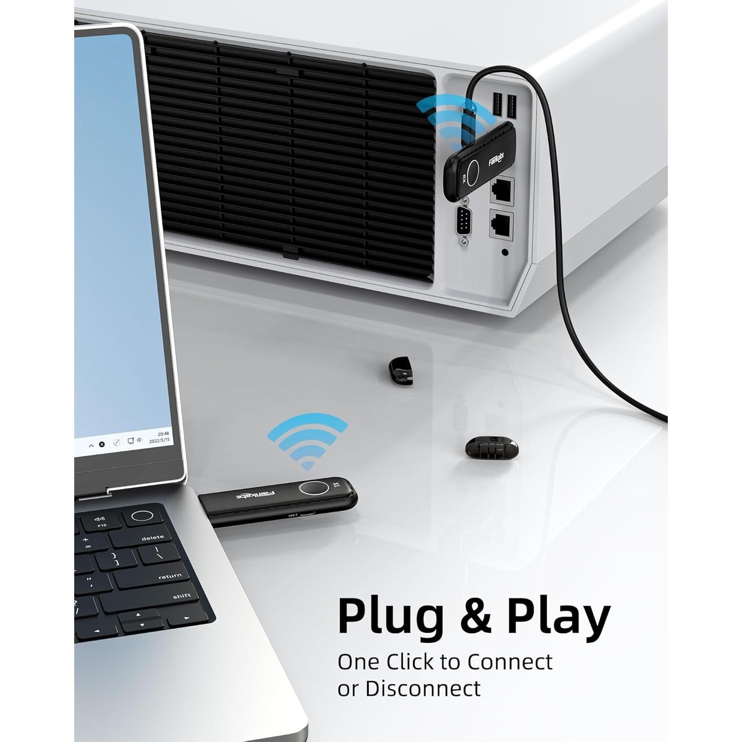 Transmisor y Receptor HDMI Inalámbrico 2m USB-C para Gafas AR