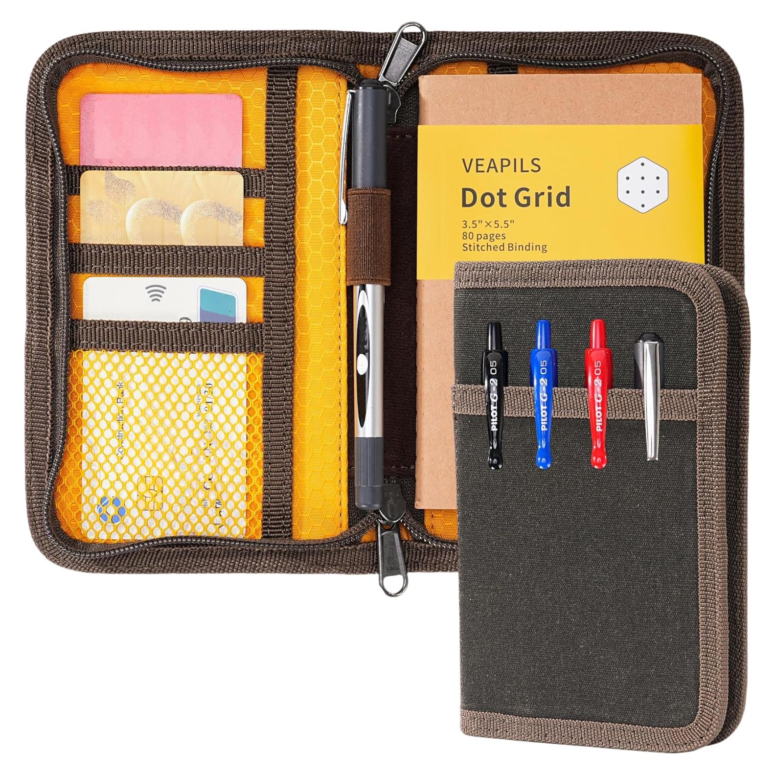 Cubierta de Diario de Bolsillo VEAPILS Impermeable 3.5" x 5.5"