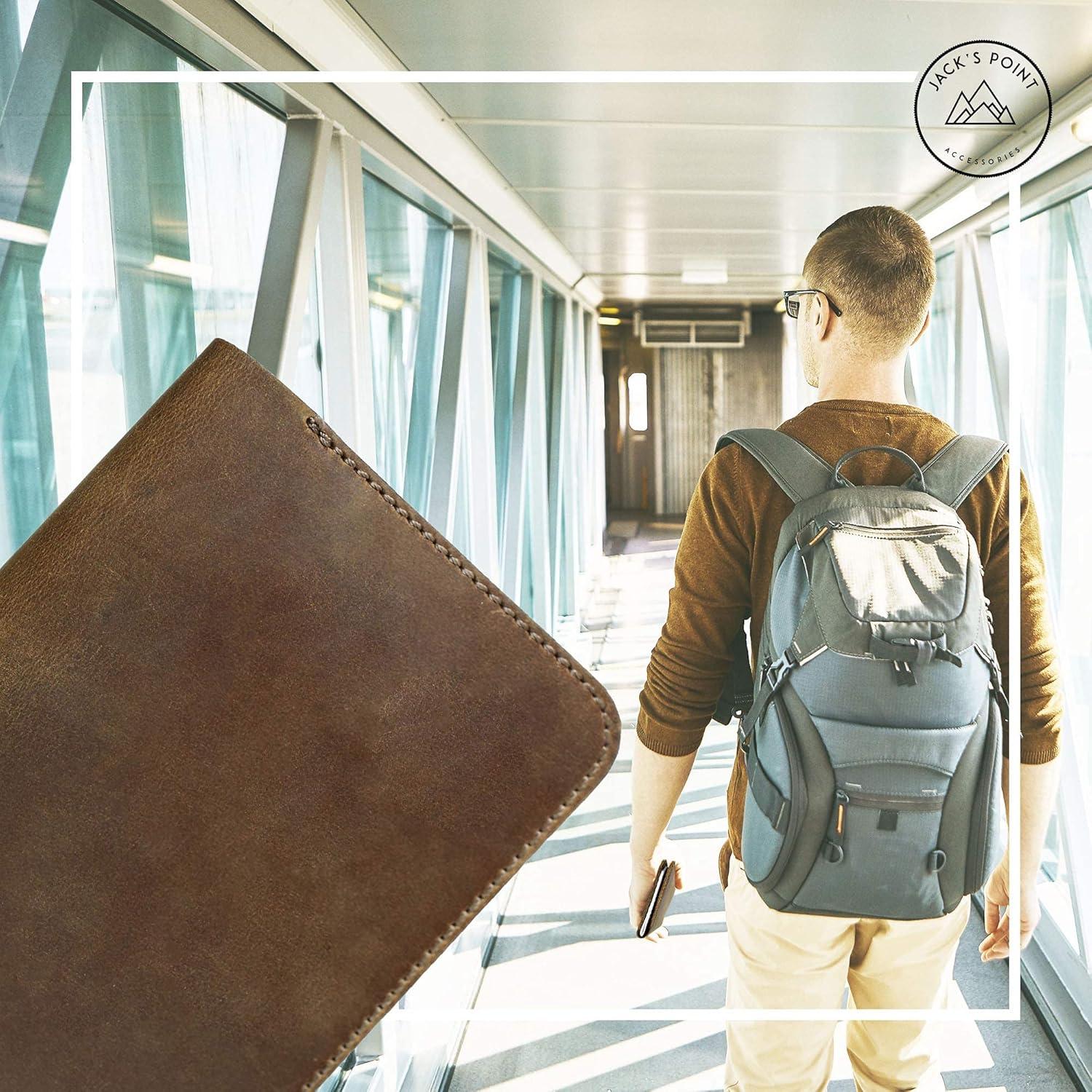 Cubierta de Cuaderno de Cuero Jack's Point Pocket Marrón