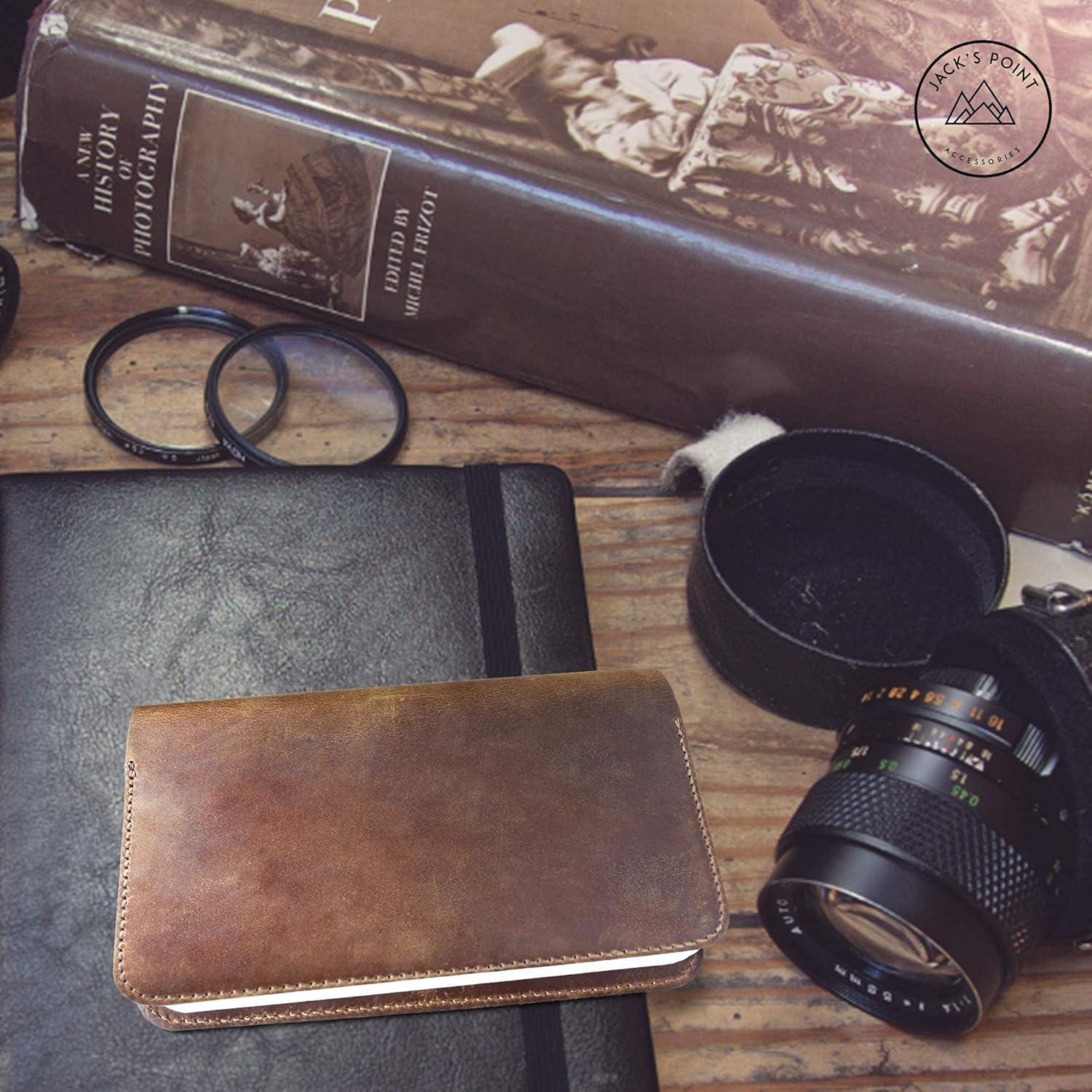 Cubierta de Cuaderno de Cuero Jack's Point Pocket Marrón