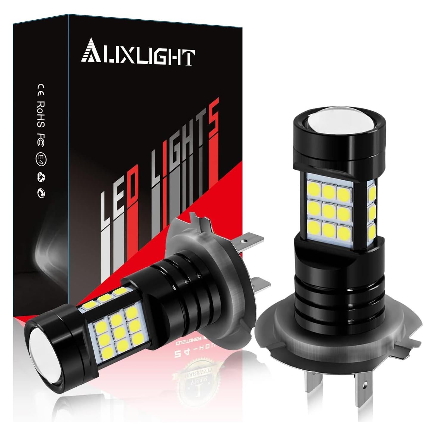 Bombillas LED H7 AUXLIGHT 2400 Lúmenes 6000K Luz de Niebla