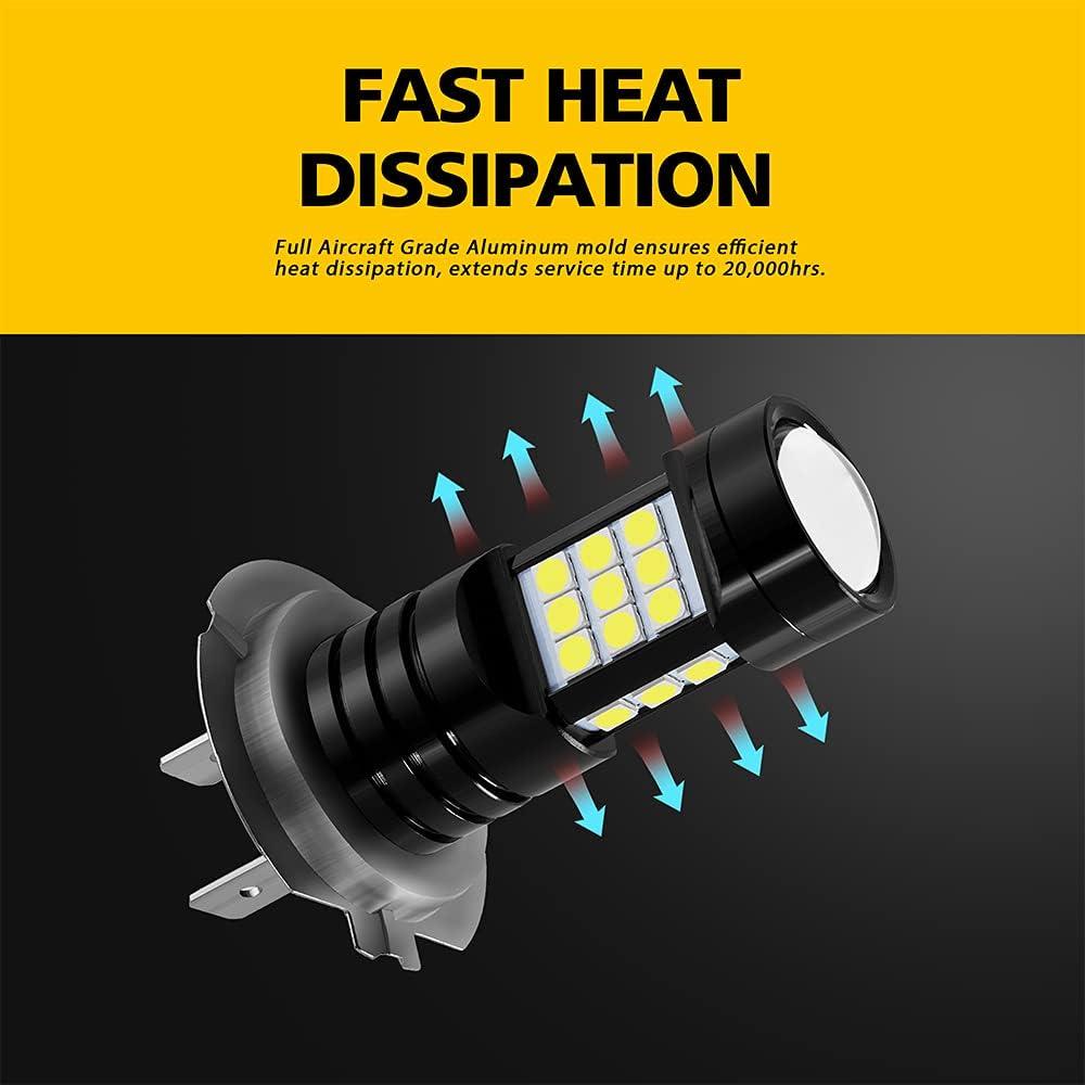 Bombillas LED H7 AUXLIGHT 2400 Lúmenes 6000K Luz de Niebla