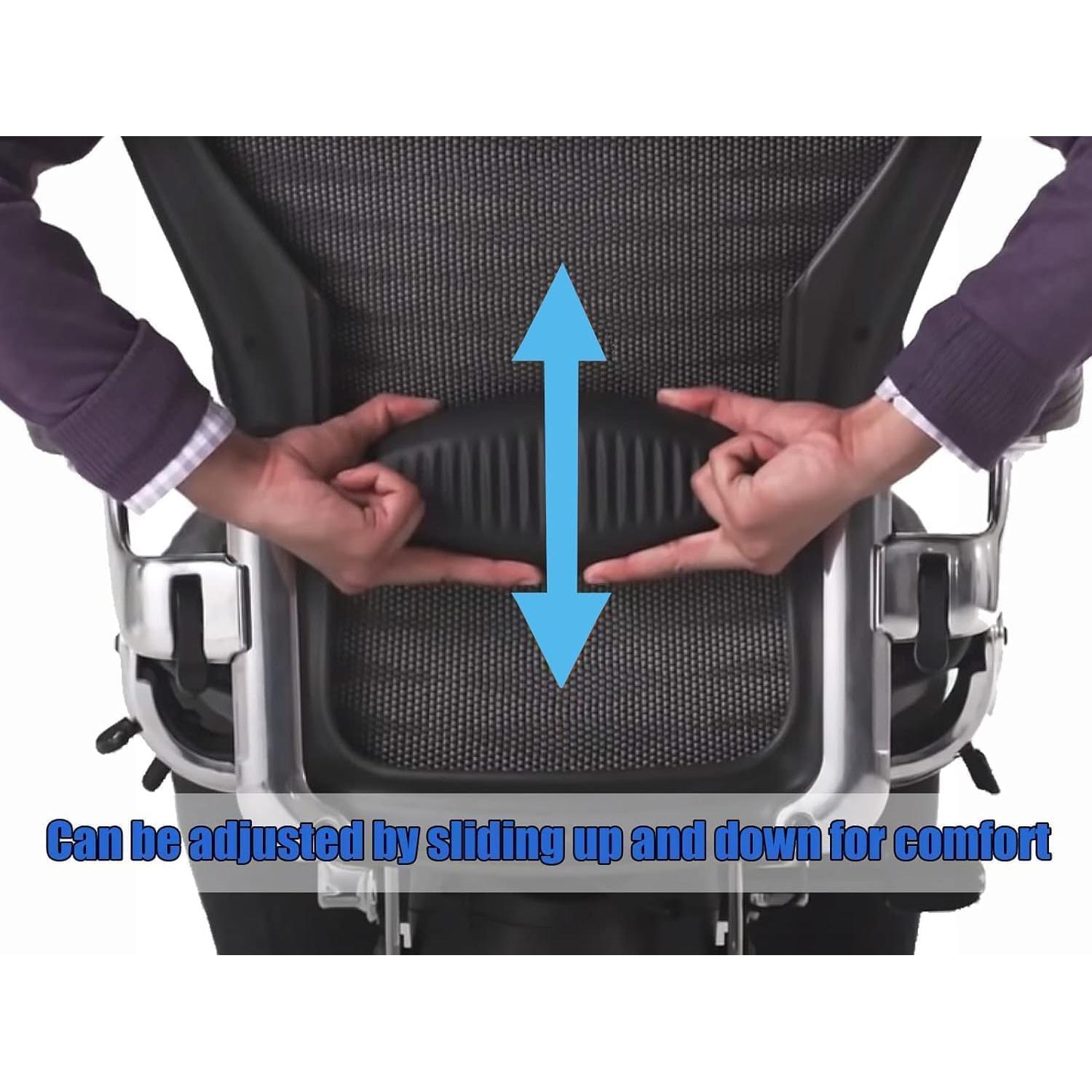 Almohadilla de Soporte Lumbar Ketofa para Silla Aeron C - Negro