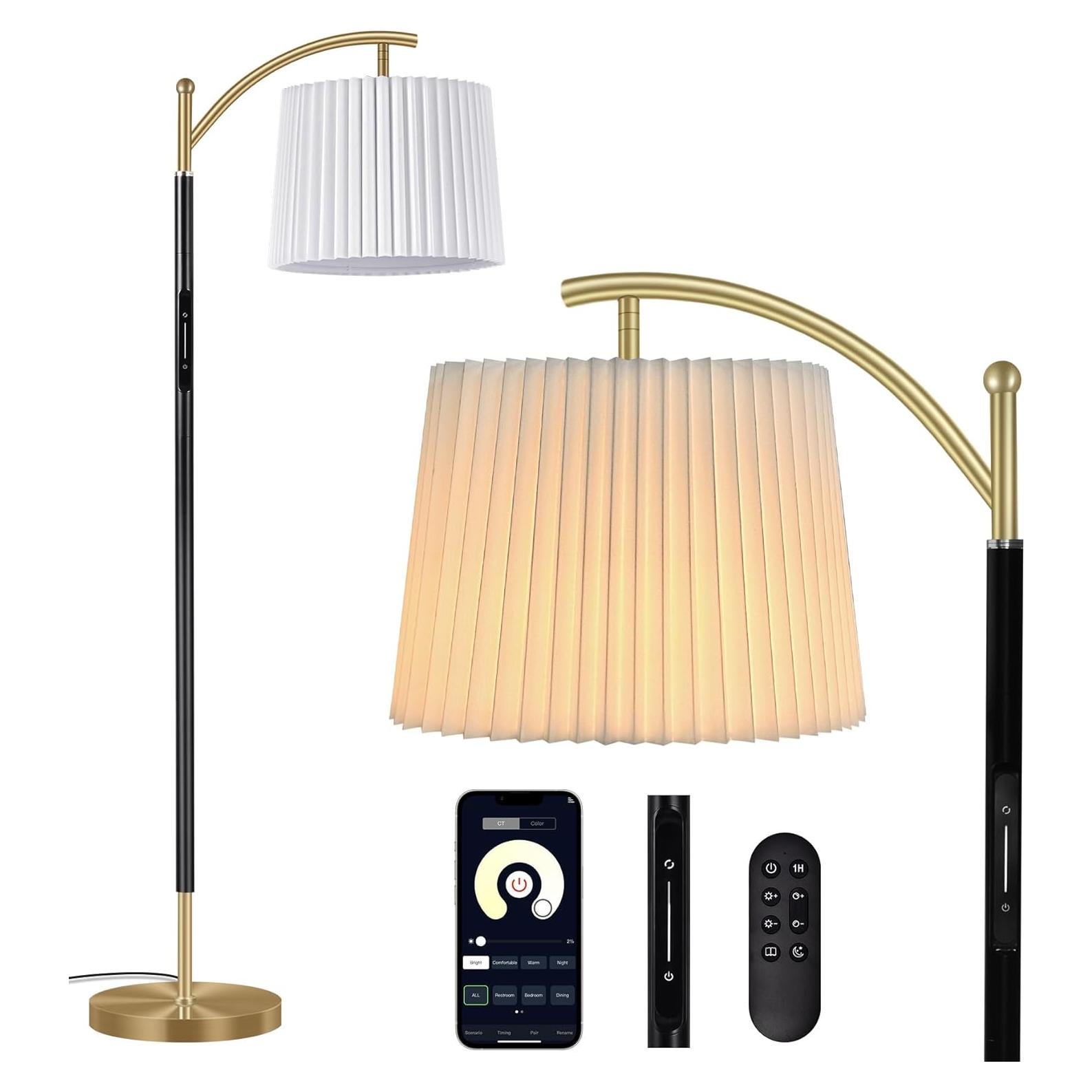 Lámpara de Pie LED Etto Regulable con Control Remoto y Táctil