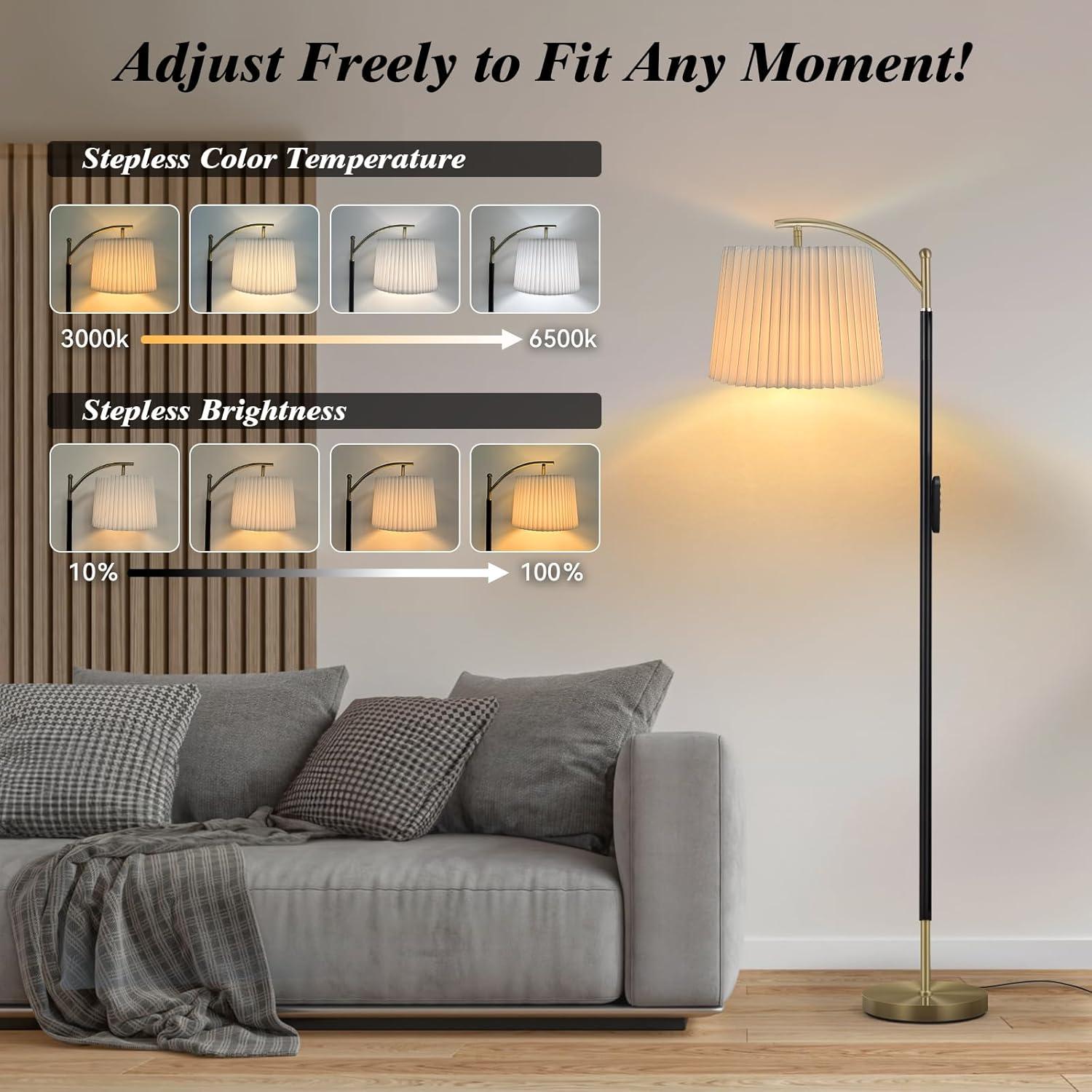 Lámpara de Pie LED Etto Regulable con Control Remoto y Táctil