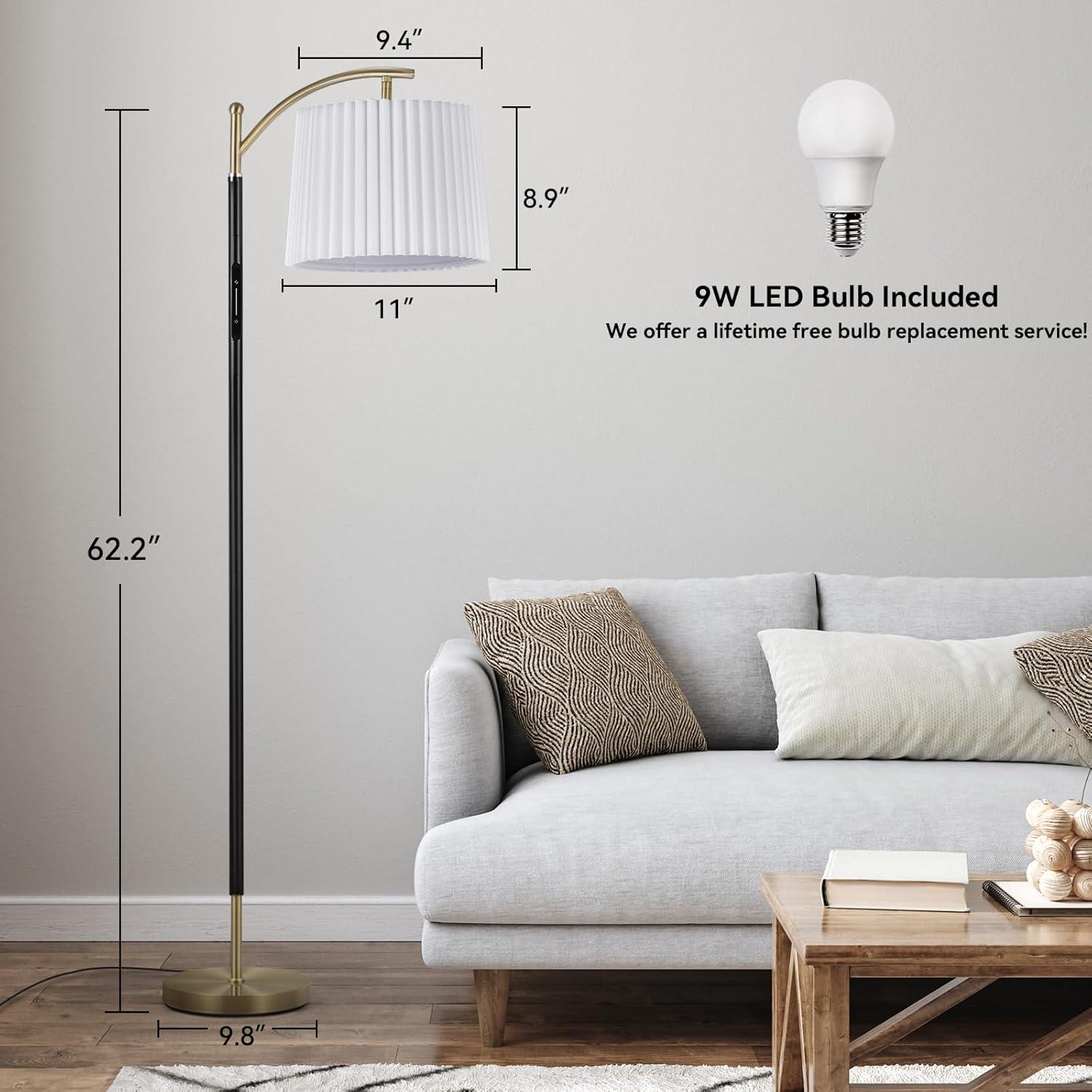 Lámpara de Pie LED Etto Regulable con Control Remoto y Táctil