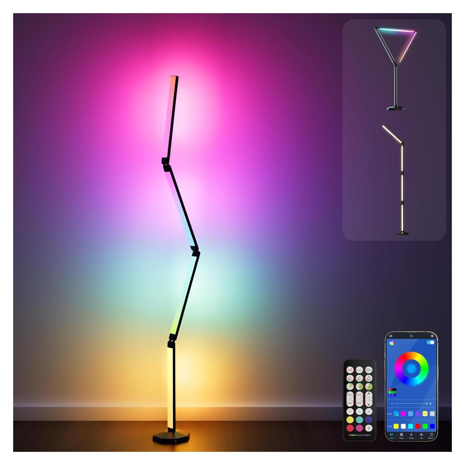 Lámpara de Pie Inteligente Electight 2200 Lúmenes Plegable