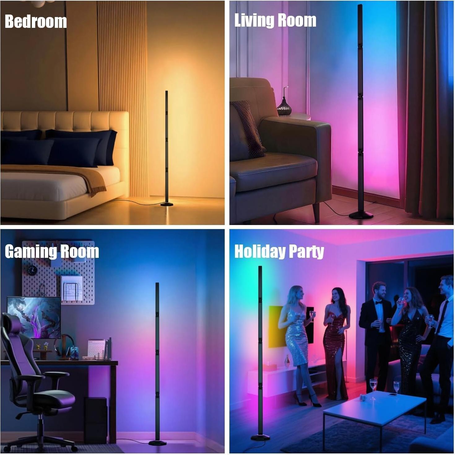 Lámpara de Pie Inteligente Electight 2200 Lúmenes Plegable