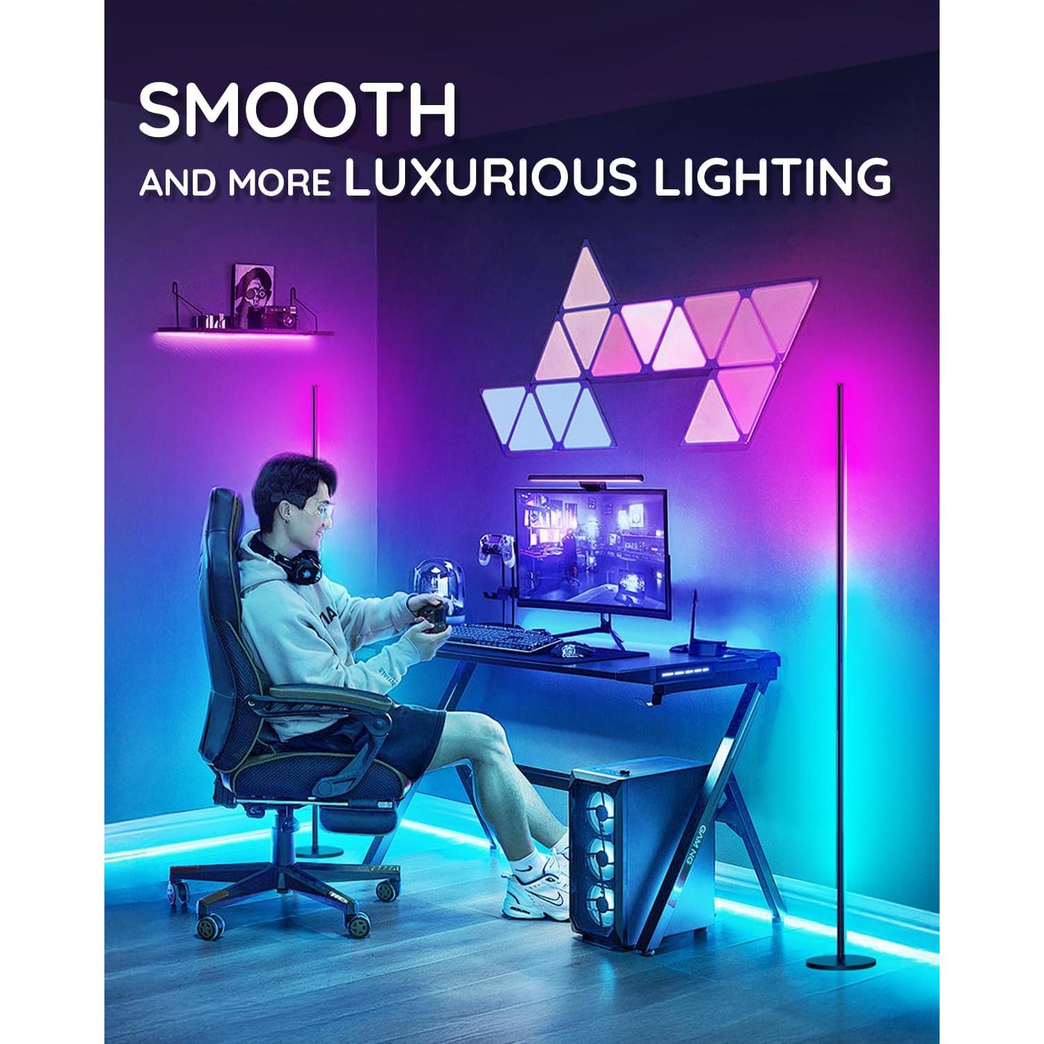 Lámpara de pie RGB Unionlux con control remoto y APP 127 cm