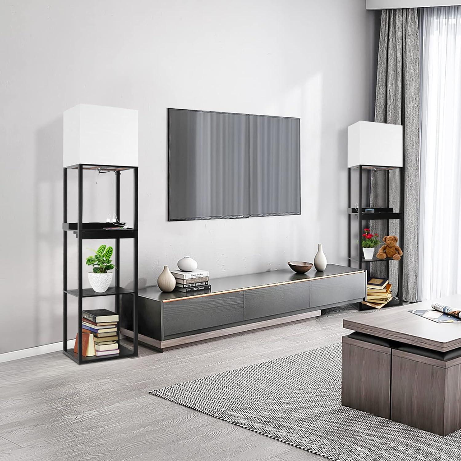 Lámpara de Pie RUNTOP Plus con Cargador Inalámbrico y USB