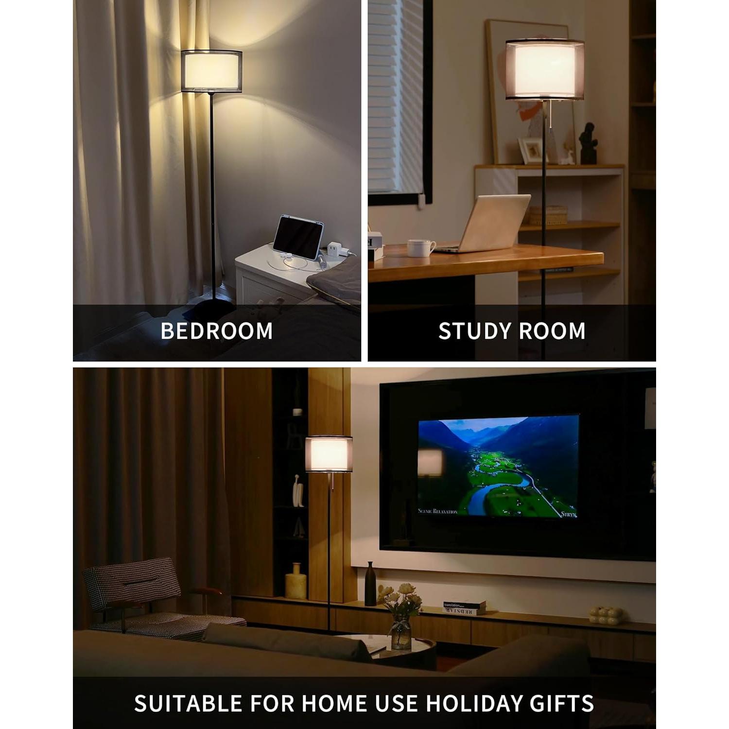 Lámpara de Pie Moderna KDG - Trípode Alta 149.5cm LED 3000K