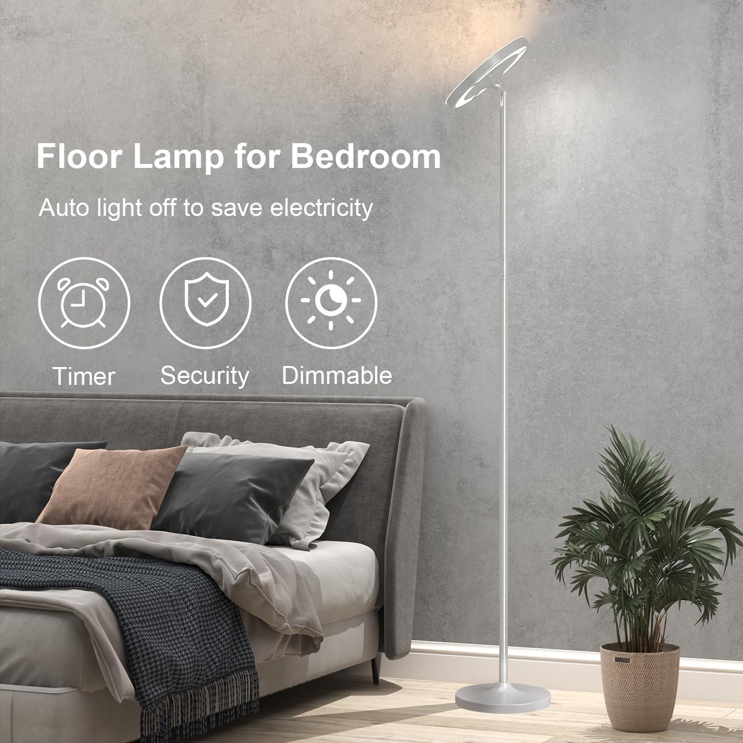 Lámpara de Pie LED RGB Keepsmile 36W Control Remoto 175cm