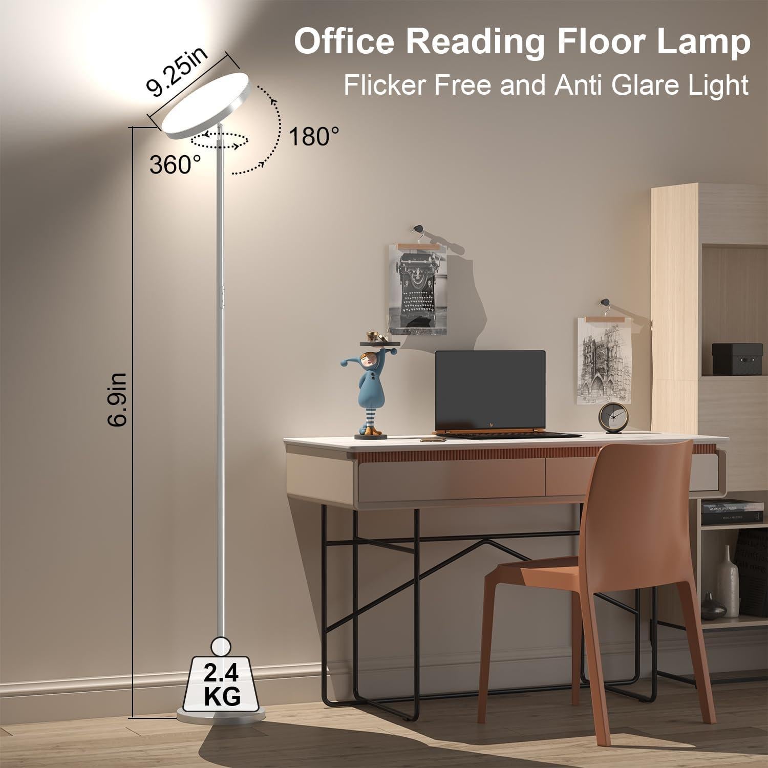 Lámpara de Pie LED RGB Keepsmile 36W Control Remoto 175cm