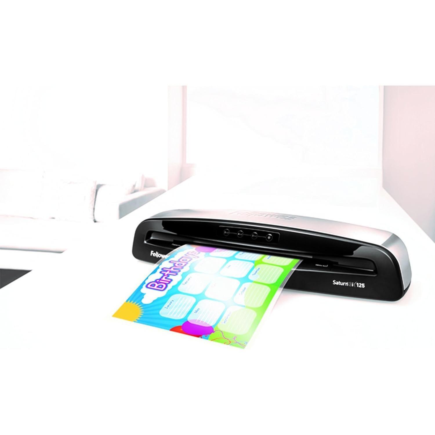 Laminadora Fellowes Callisto 125, 31.75 cm, Plata/Negro